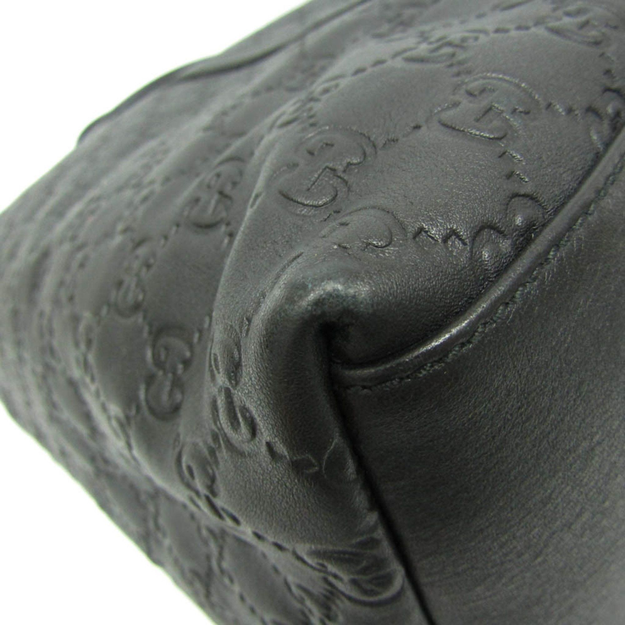 Gucci ssima Black Leather Handbag (Pre-Owned) Size ONE SIZE - 7 Thumbnail