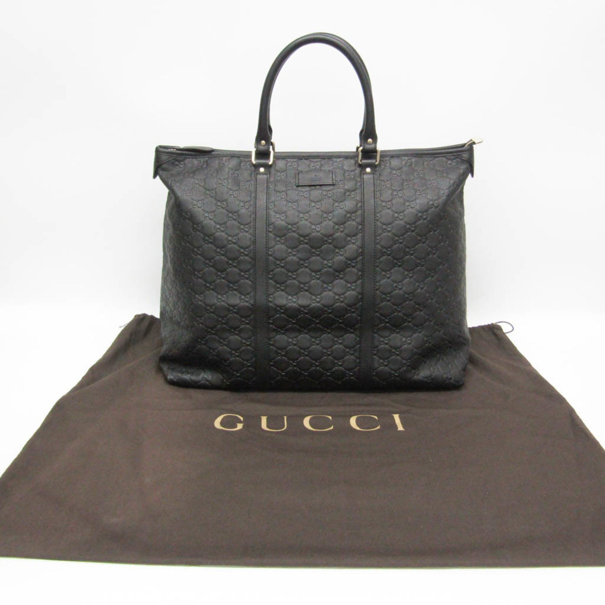 Gucci ssima Black Leather Handbag (Pre-Owned) Size ONE SIZE - 5 Thumbnail