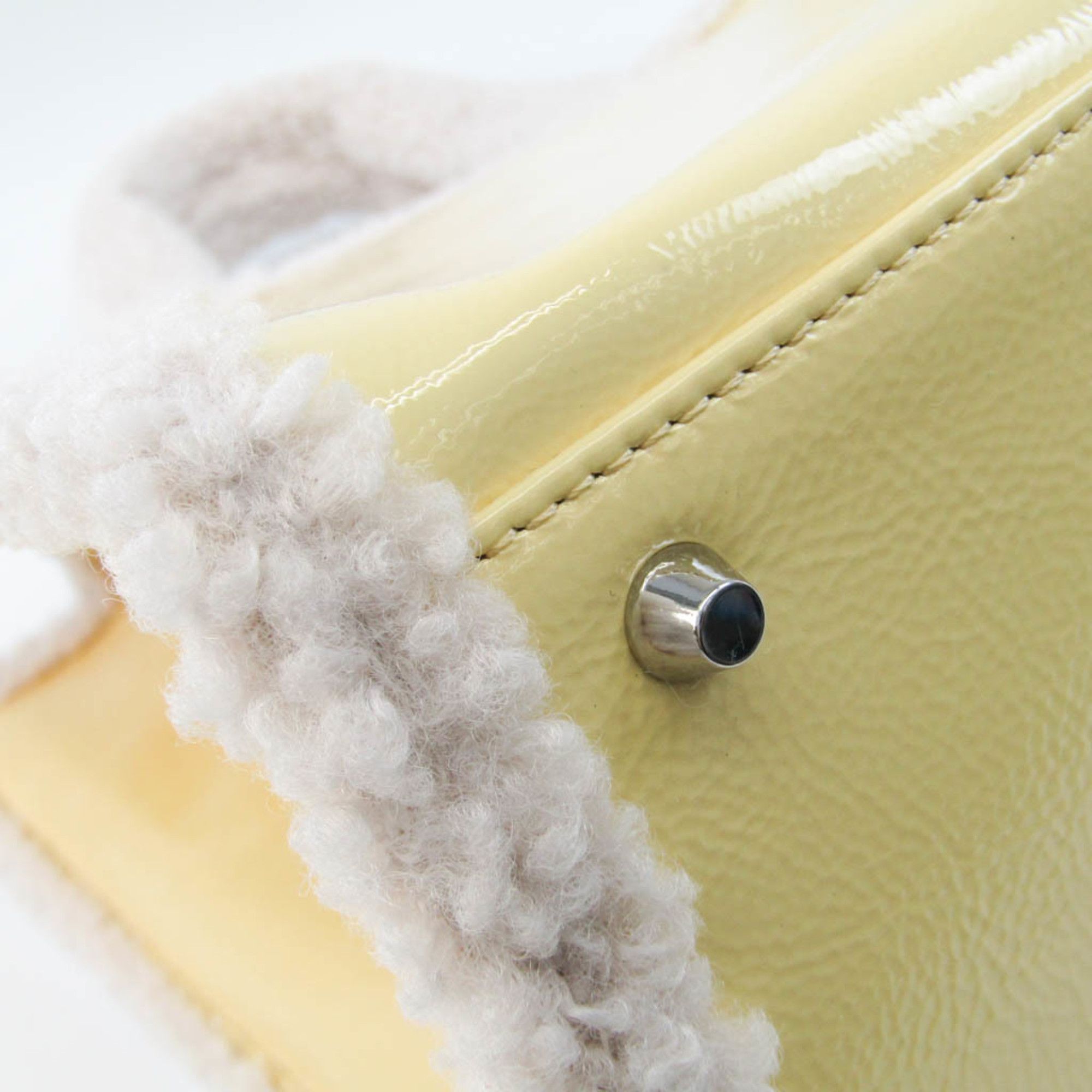 Furla Yellow Patent Leather Tote Bag (Pre-Owned) Size ONE SIZE - 9 Thumbnail