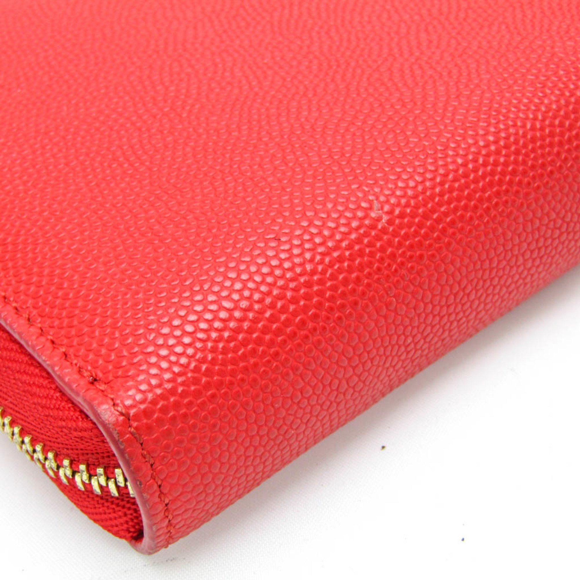 Burberry Tb Red Leather Wallet (Pre-Owned) Size ONE SIZE - 3 Thumbnail