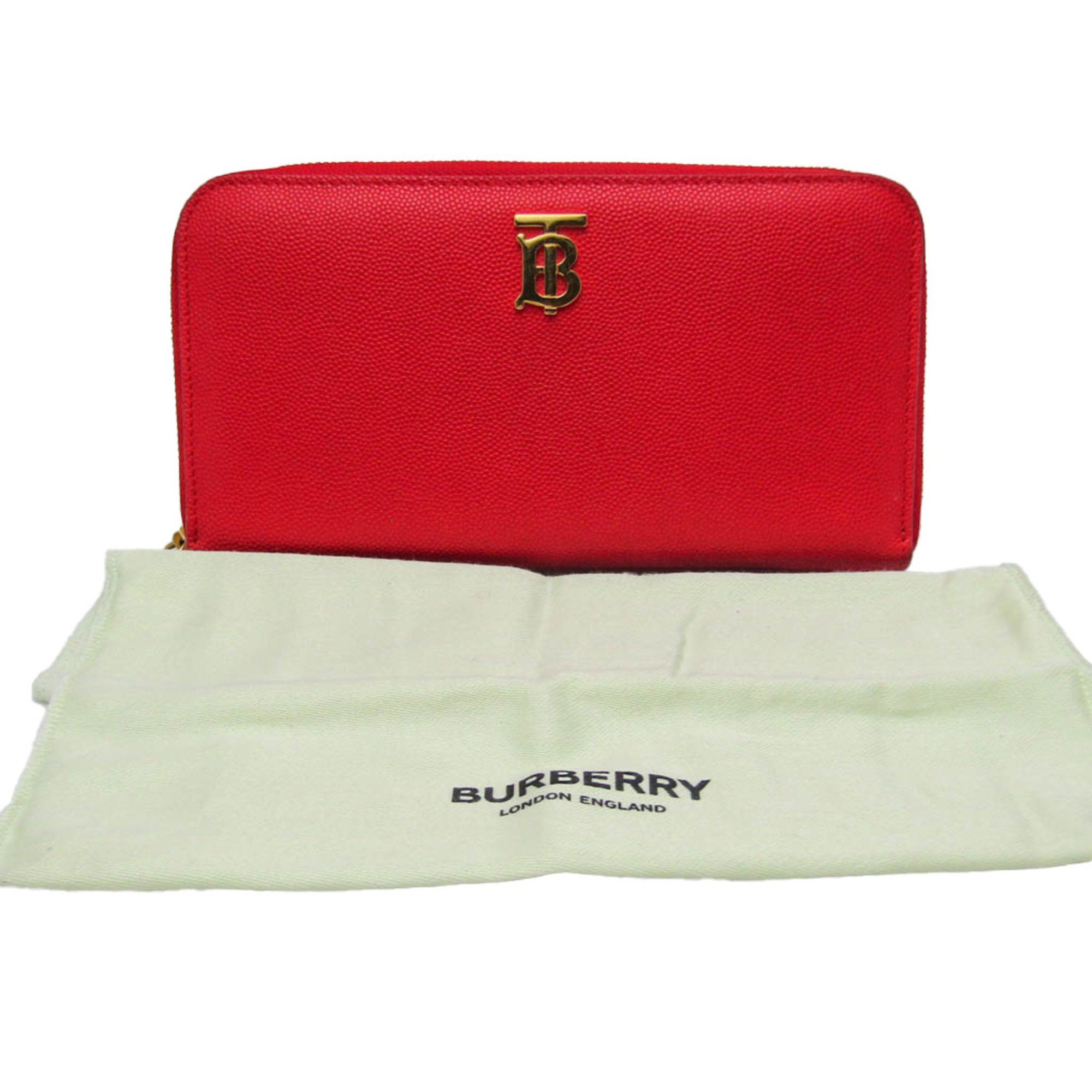 Burberry Tb Red Leather Wallet (Pre-Owned) Size ONE SIZE - 6 Thumbnail