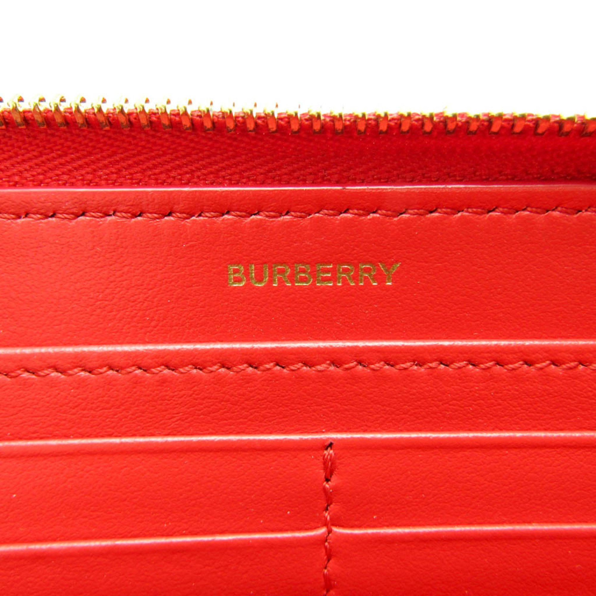 Burberry Tb Red Leather Wallet (Pre-Owned) Size ONE SIZE - 5 Thumbnail