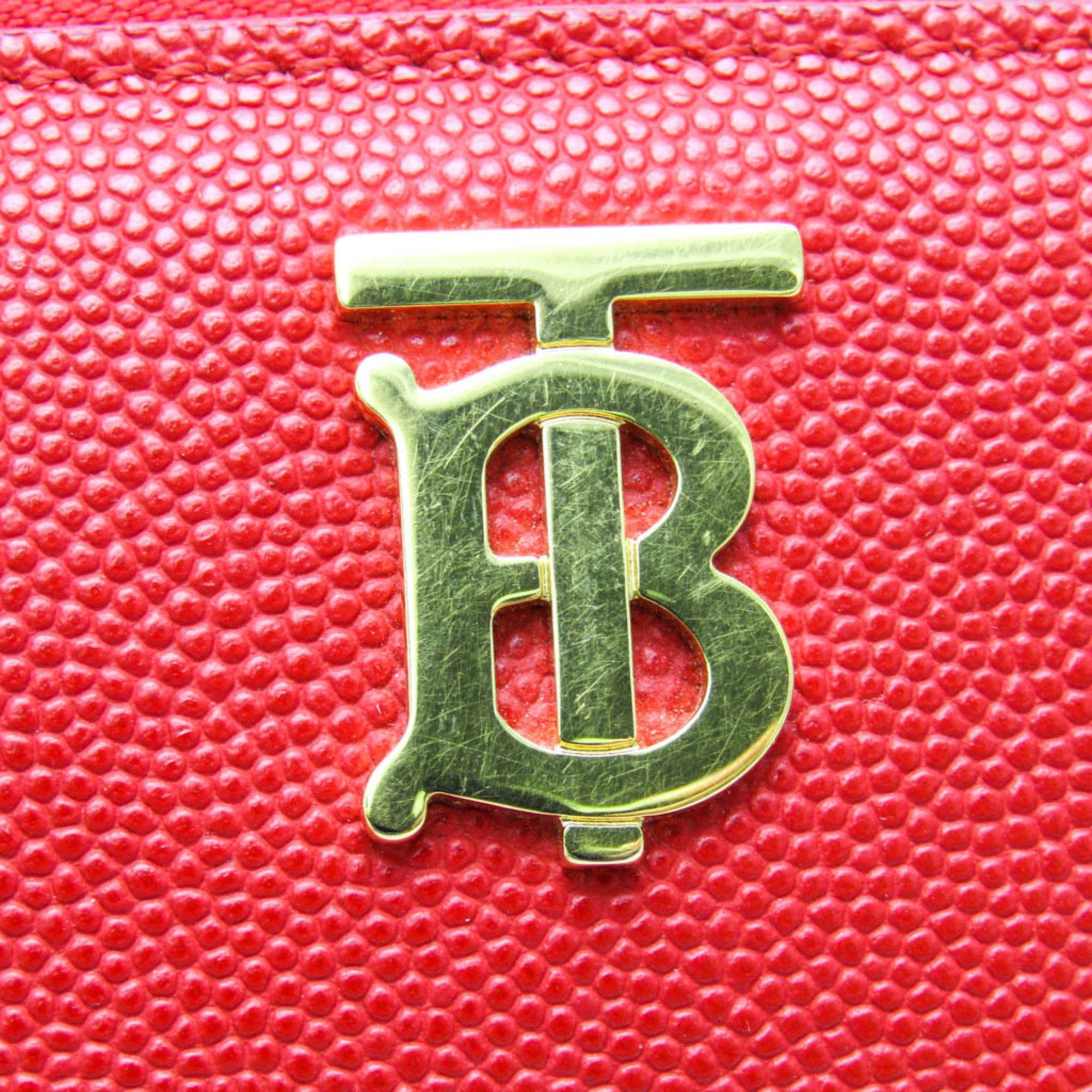 Burberry Tb Red Leather Wallet (Pre-Owned) Size ONE SIZE - 7 Thumbnail