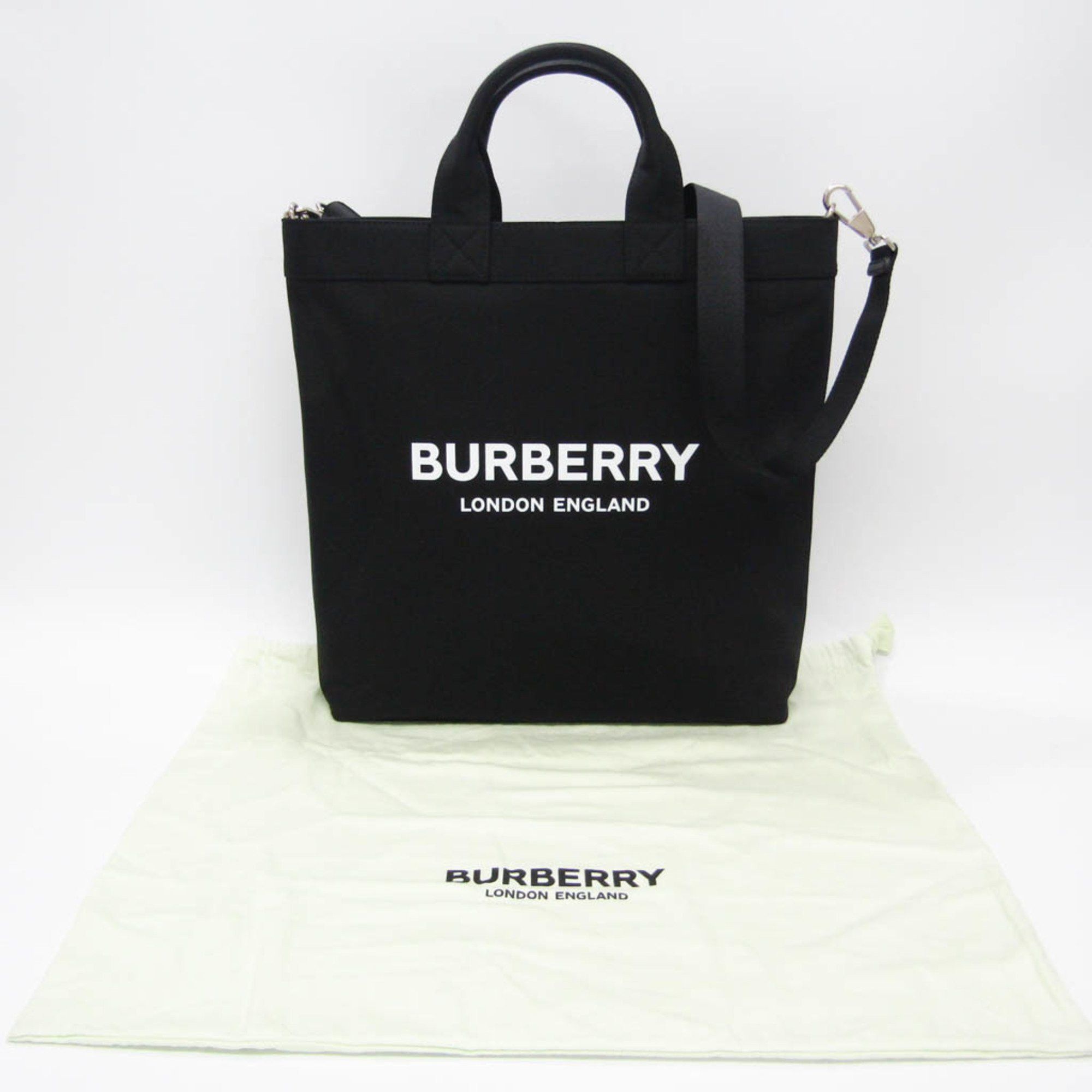 Burberry Artie Black Synthetic Tote Bag (Pre-Owned) Size ONE SIZE - 7 Thumbnail