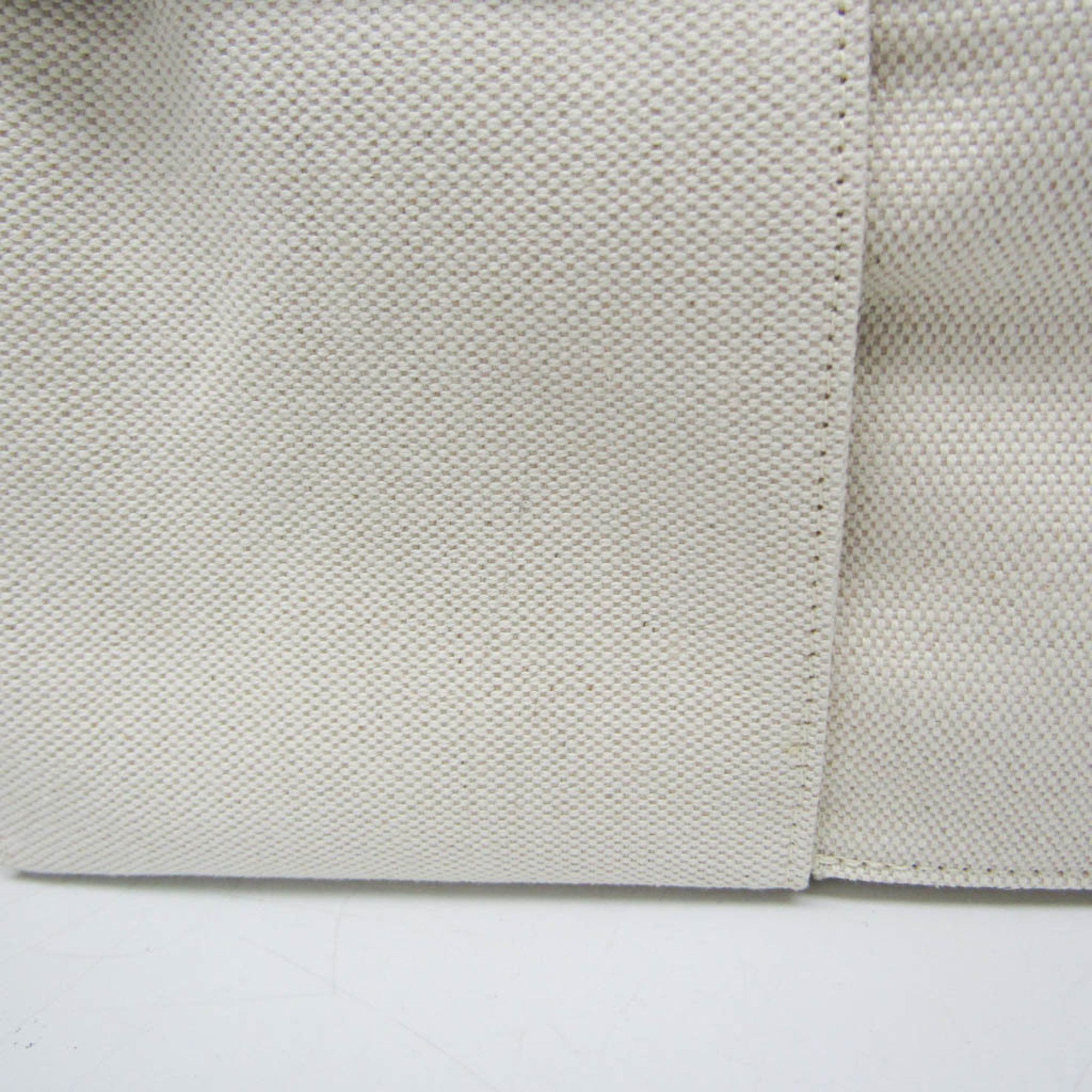 Bottega Veneta Arco White Canvas Tote Bag (Pre-Owned) Size ONE SIZE - 12 Thumbnail