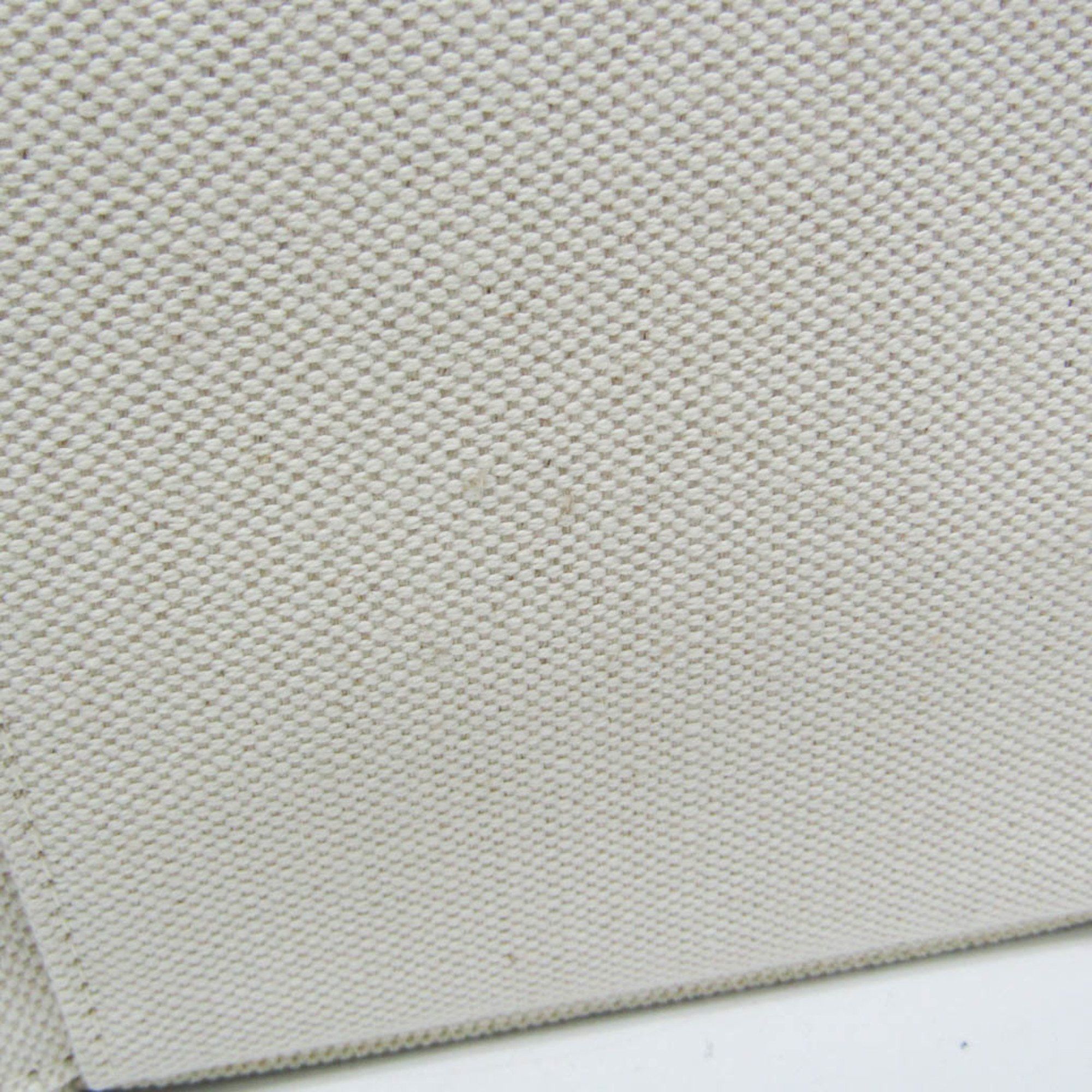 Bottega Veneta Arco White Canvas Tote Bag (Pre-Owned) Size ONE SIZE - 10 Thumbnail