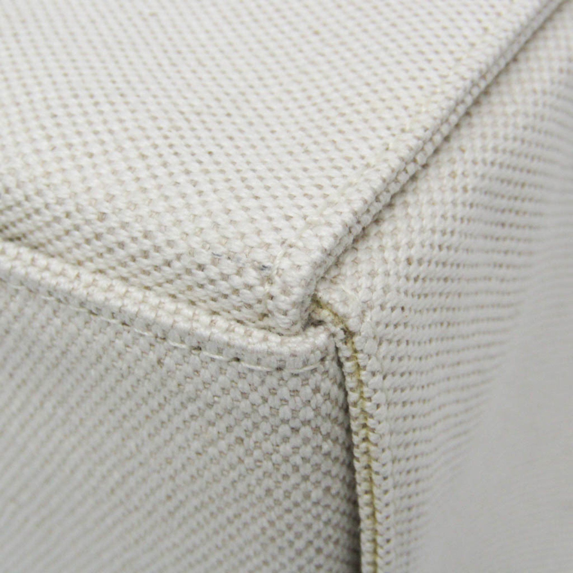 Bottega Veneta Arco White Canvas Tote Bag (Pre-Owned) Size ONE SIZE - 7 Thumbnail