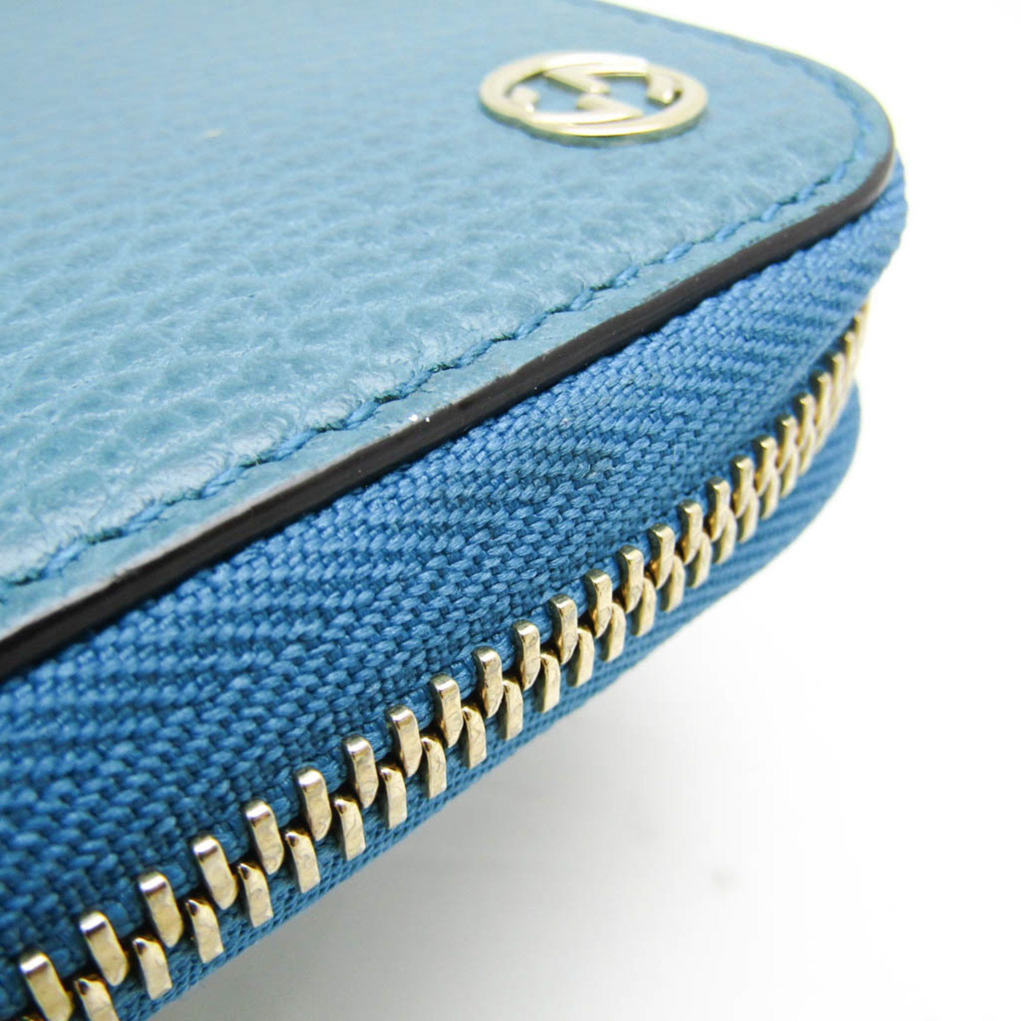 Gucci Interlocking G Turquoise Leather Wallet (Pre-Owned) Size ONE SIZE - 9 Thumbnail
