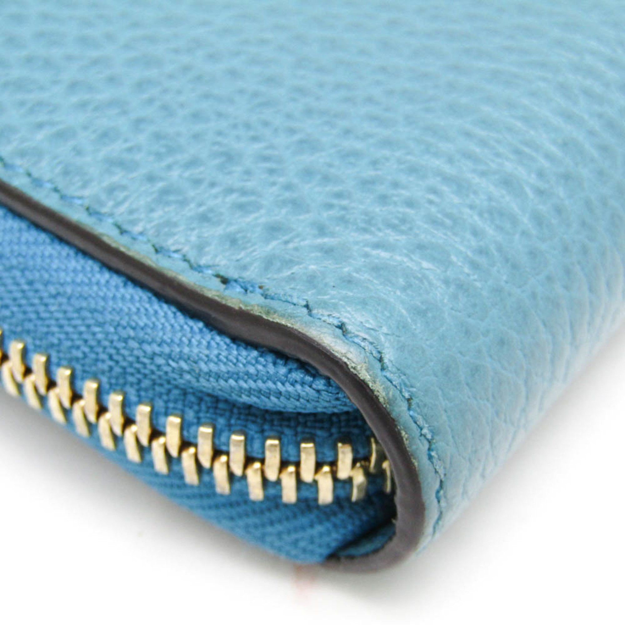Gucci Interlocking G Turquoise Leather Wallet (Pre-Owned) Size ONE SIZE - 7 Thumbnail