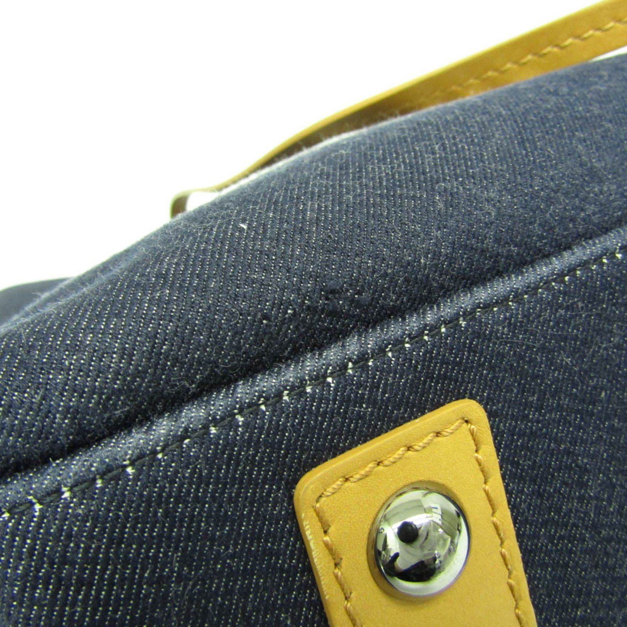 Chanel Coco Mark Navy Denim - Jeans Handbag (Pre-Owned) Size ONE SIZE - 9 Thumbnail