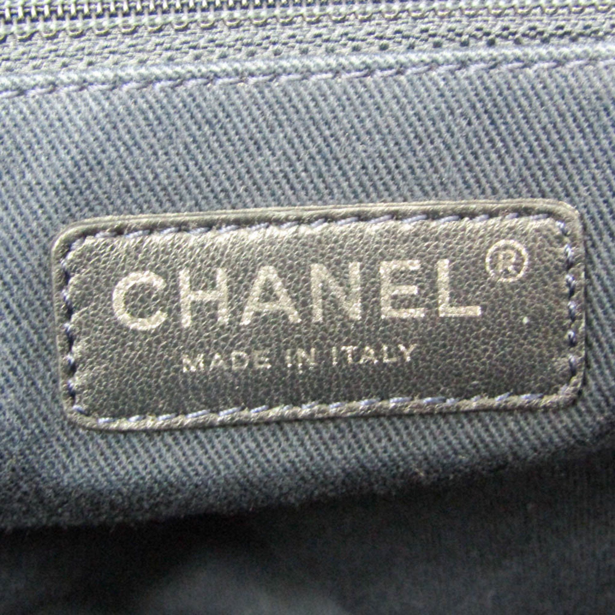 Chanel Coco Mark Navy Denim - Jeans Handbag (Pre-Owned) Size ONE SIZE - 7 Thumbnail