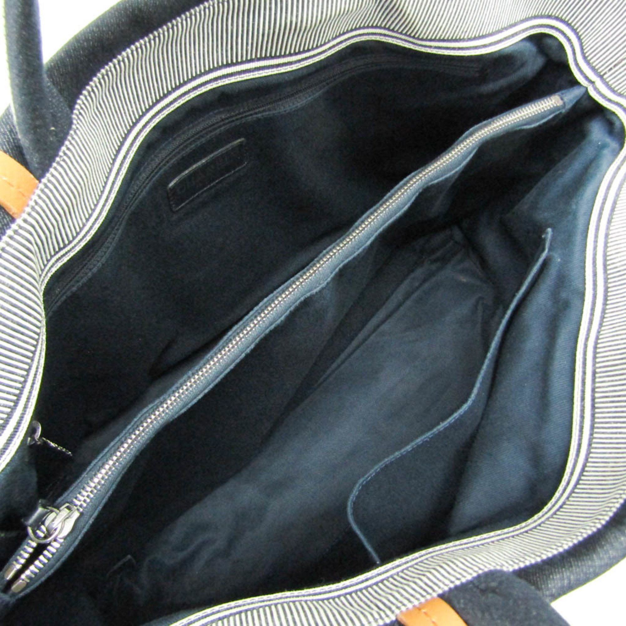 Chanel Coco Mark Navy Denim - Jeans Handbag (Pre-Owned) Size ONE SIZE - 3 Thumbnail