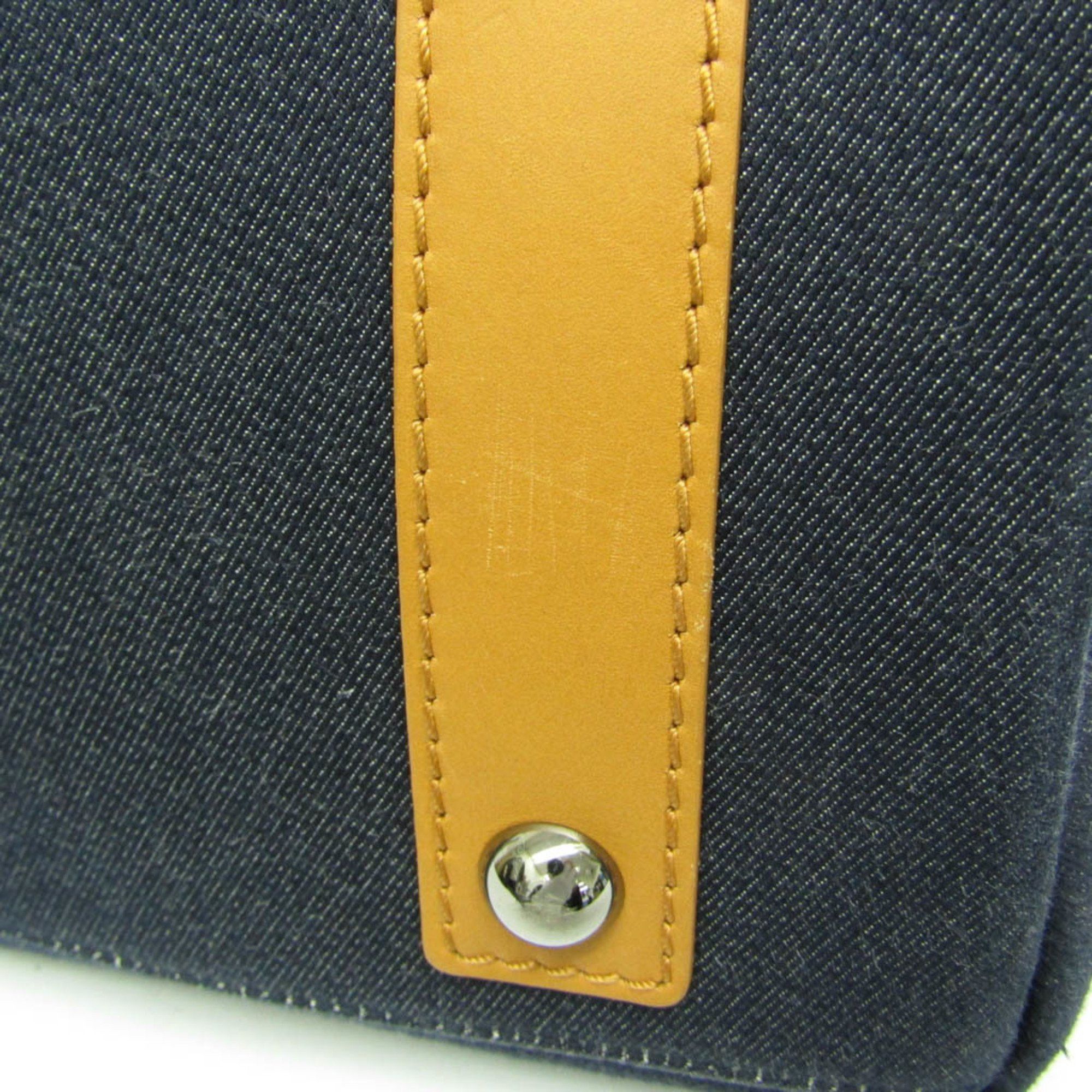 Chanel Coco Mark Navy Denim - Jeans Handbag (Pre-Owned) Size ONE SIZE - 10 Thumbnail