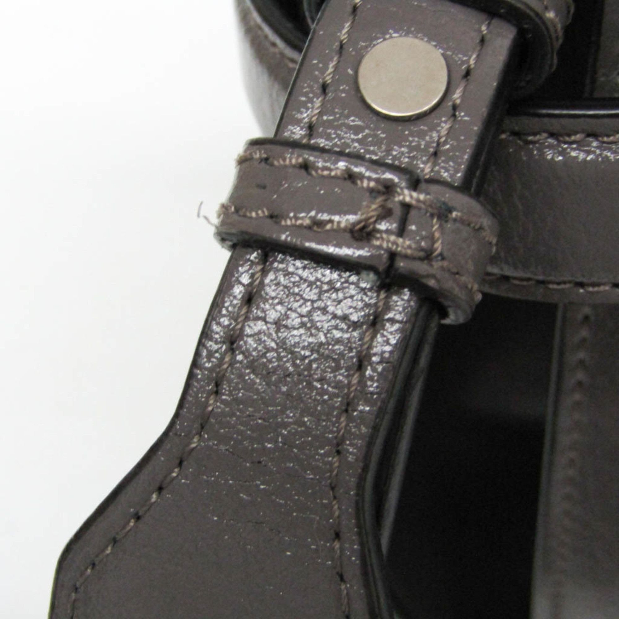 Burberry Grey Leather Handbag (Pre-Owned) Size ONE SIZE - 12 Thumbnail