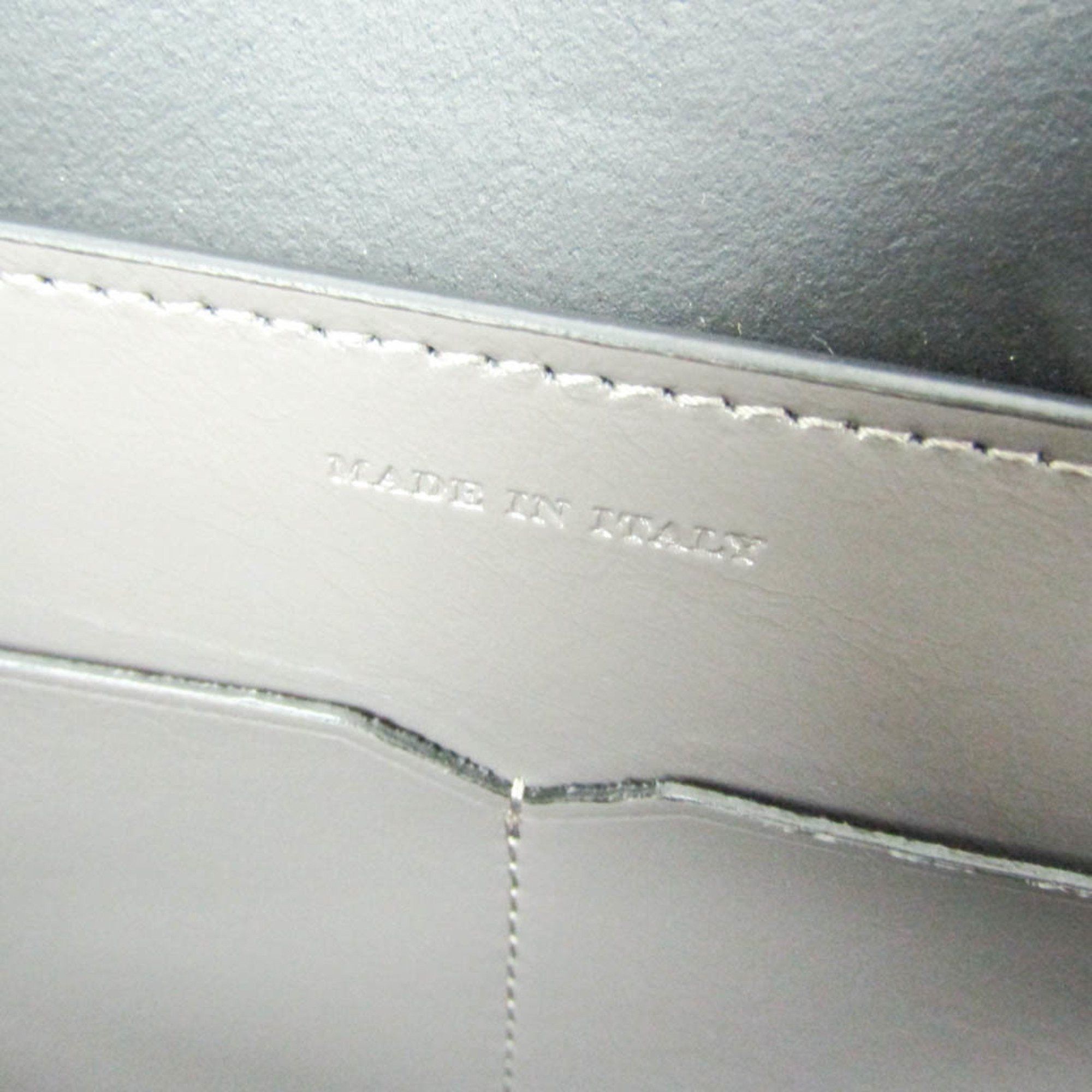 Burberry Grey Leather Handbag (Pre-Owned) Size ONE SIZE - 7 Thumbnail