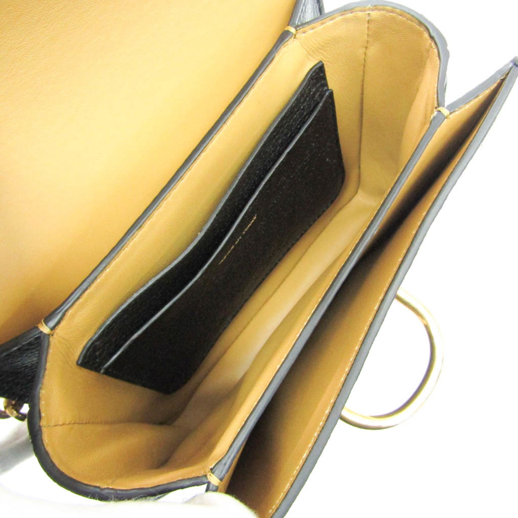 Burberry Black Leather Shoulder Bag (Pre-Owned) Size ONE SIZE - 5 Thumbnail
