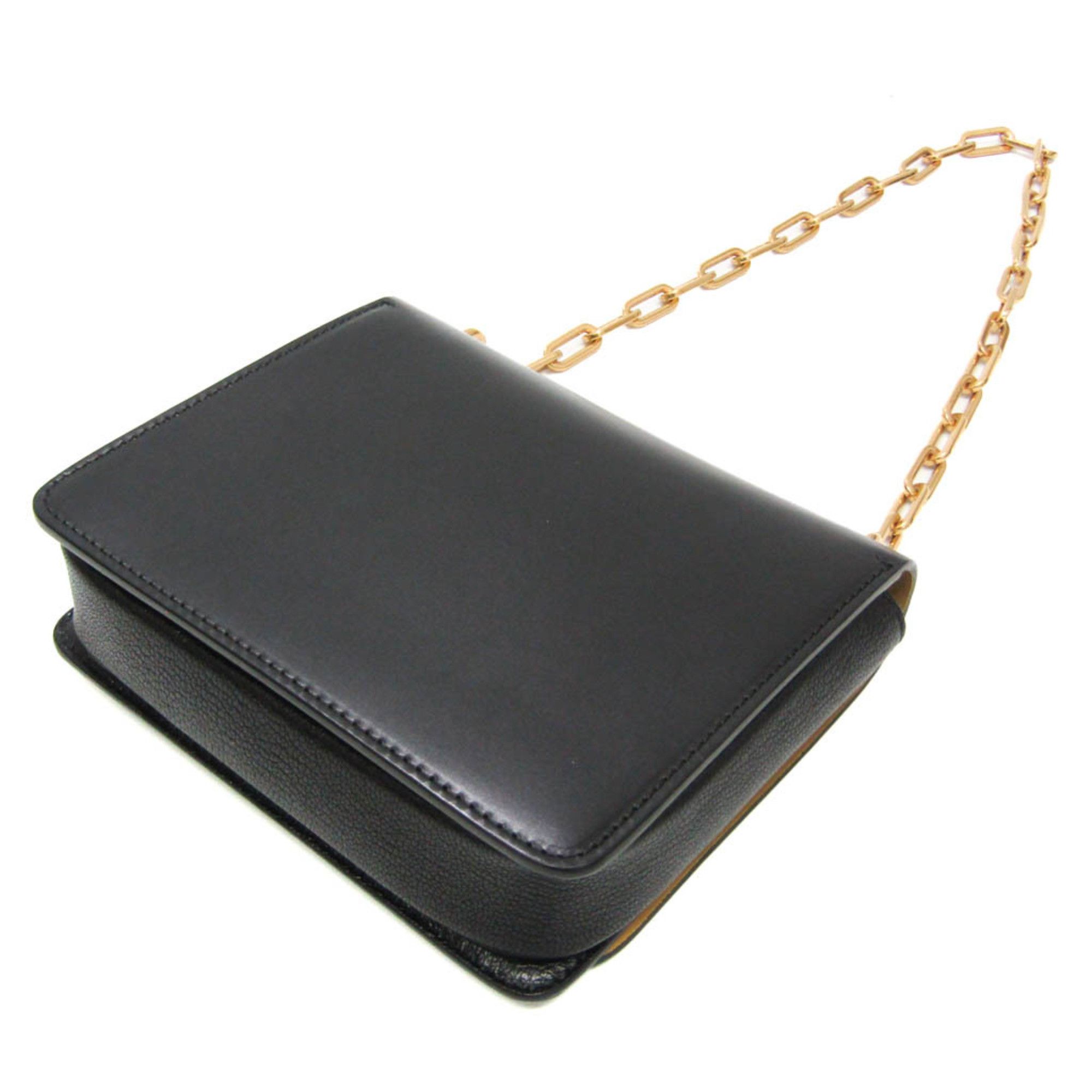 Burberry Black Leather Shoulder Bag (Pre-Owned) Size ONE SIZE - 2 Thumbnail