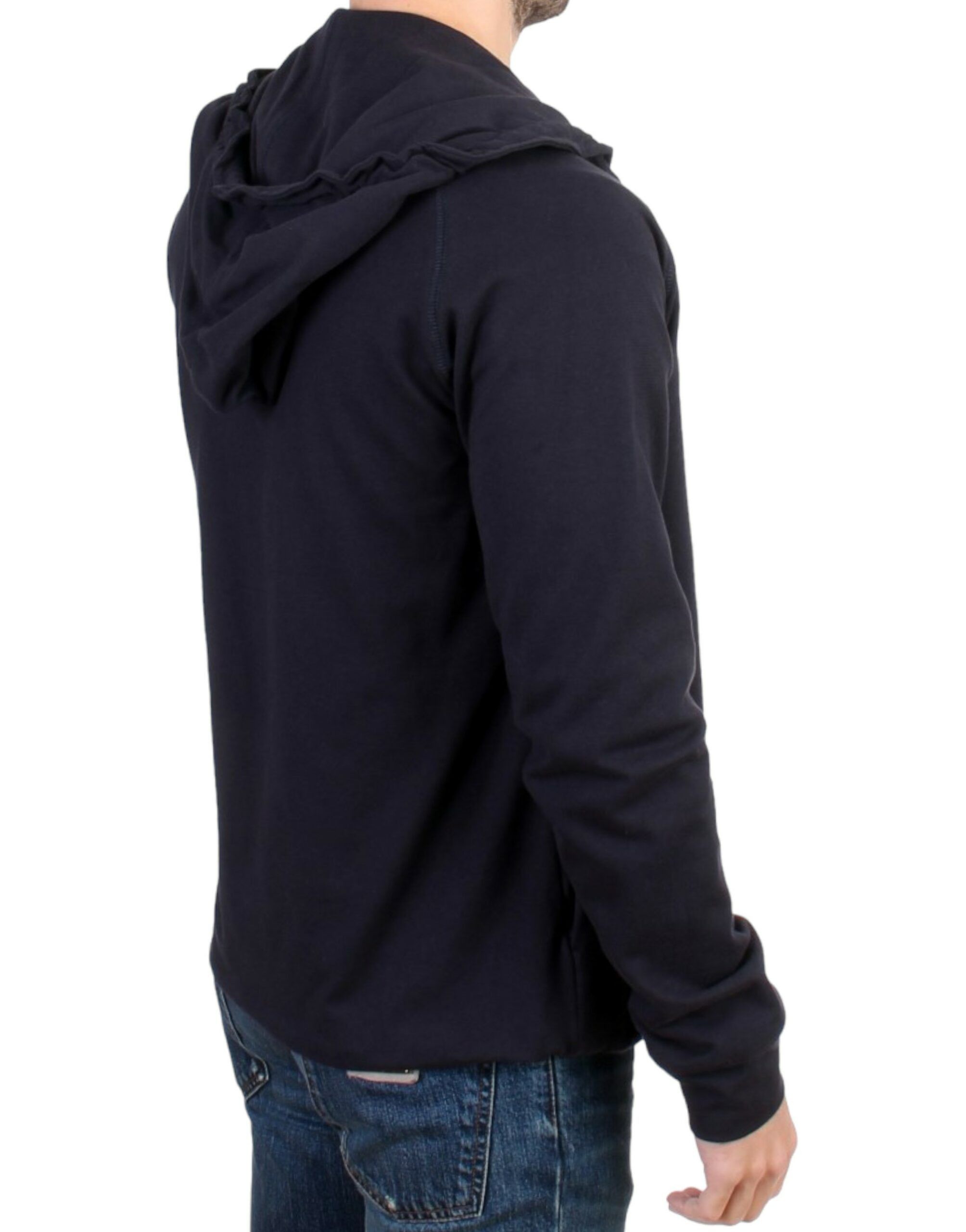 Costume National Elegant Blue Hooded Cotton Men's Sweater Size US M / EU 48-50 / 2 - 4 Thumbnail