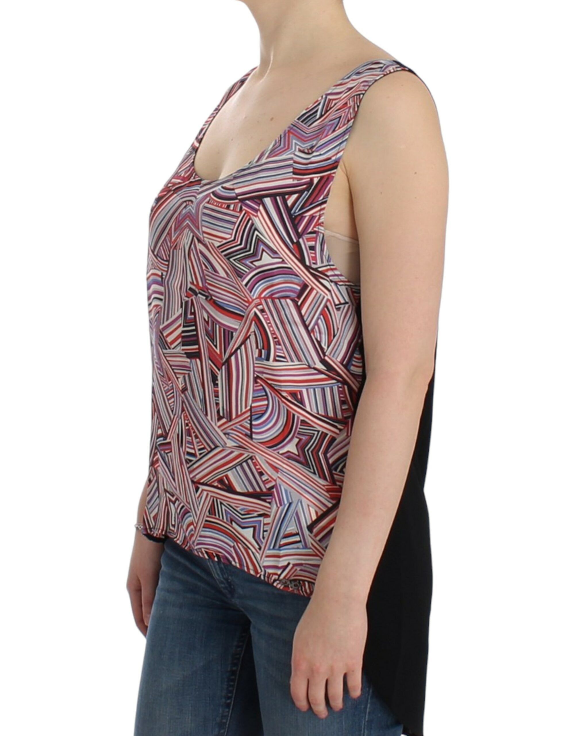 Costume National Chic Multicolor Sleeveless Women's Top Size M / US 6-8 / IT 42-44 - 2 Thumbnail