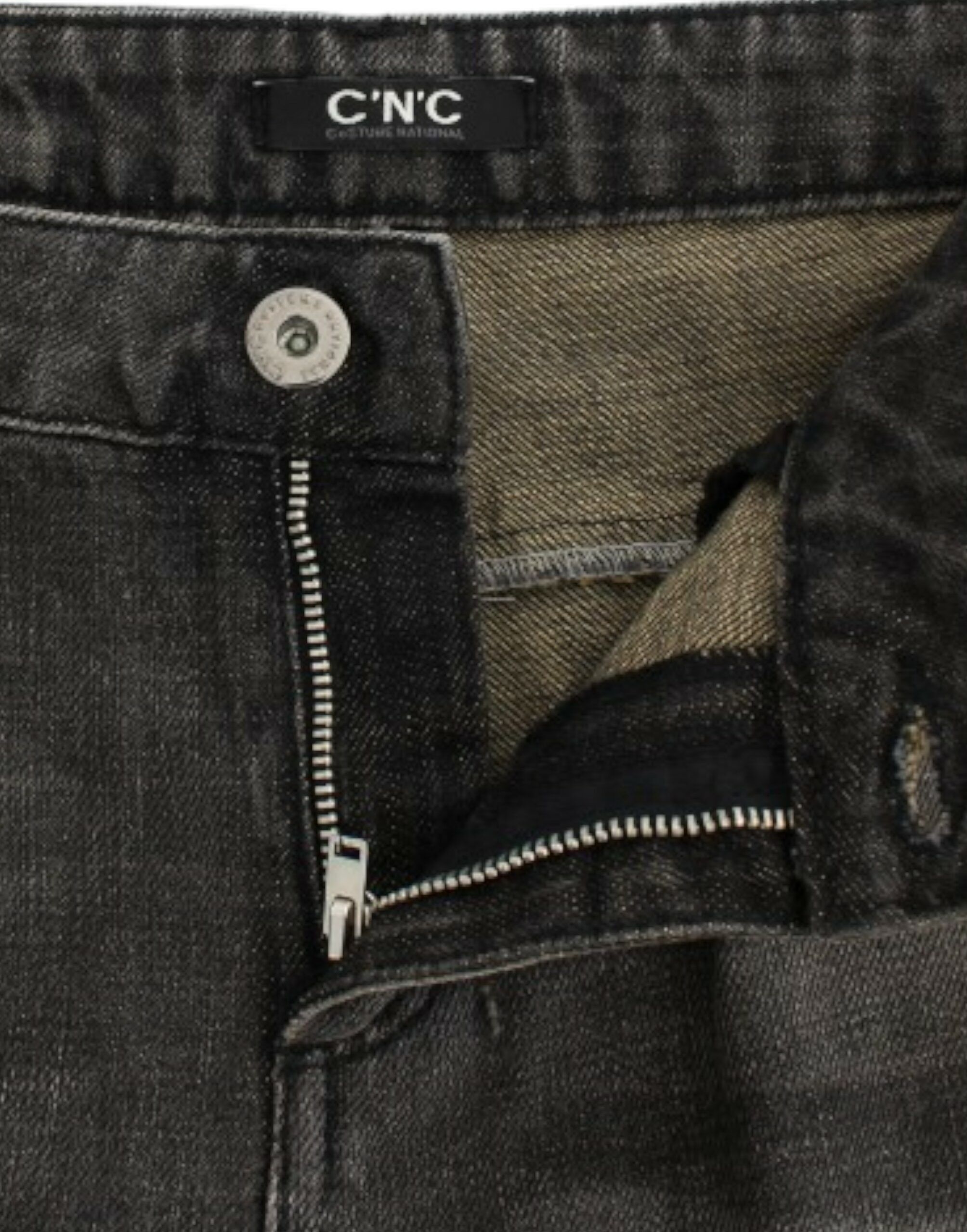 Costume National Sleek Gray Straight Leg Distressed Women's Jeans Size 26" / US 2 / IT 38 - 5 Thumbnail