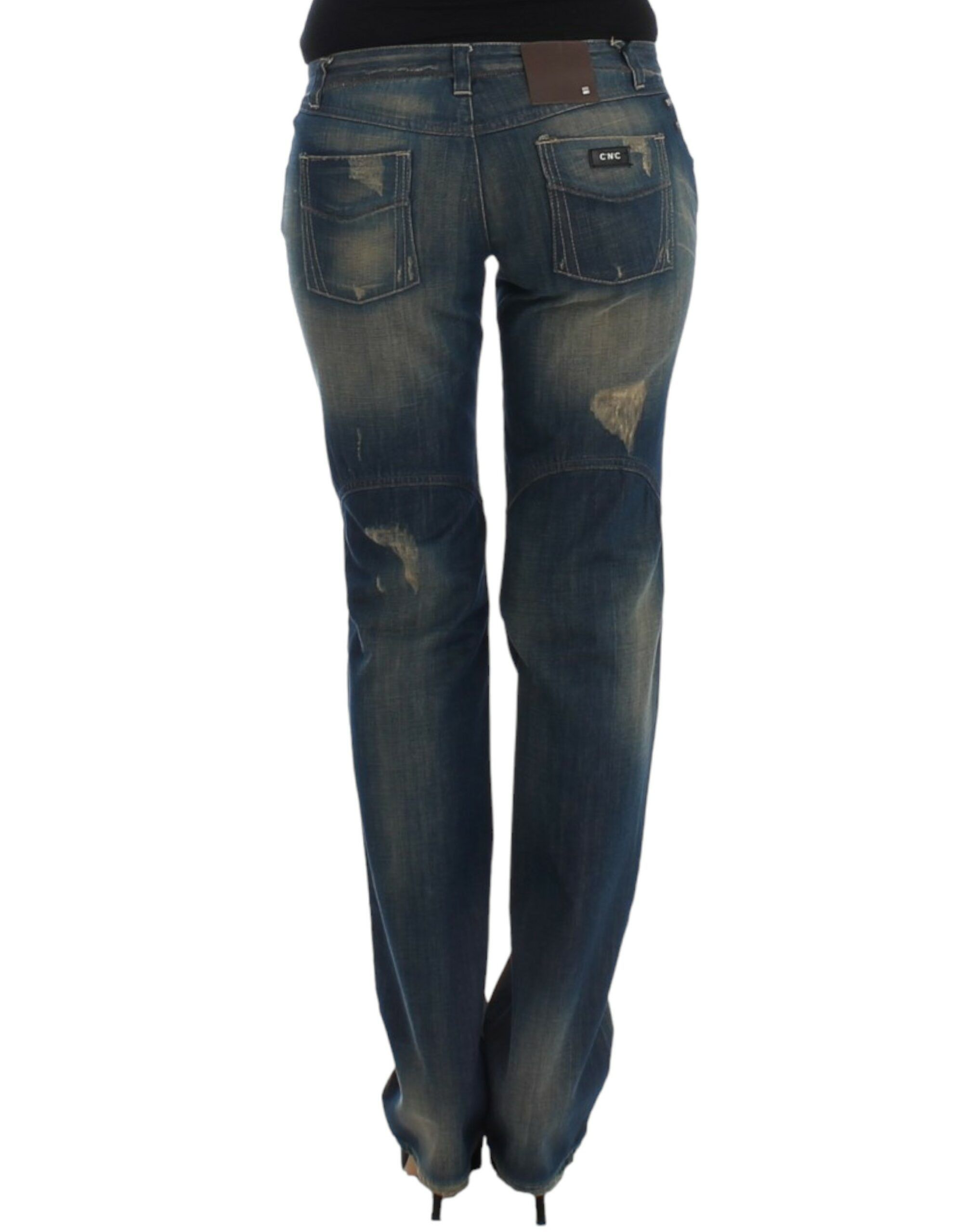 Costume National Chic Straight Leg Blue Denim Women's Jeans Size 28" / US 6 / IT 42 - 3 Thumbnail