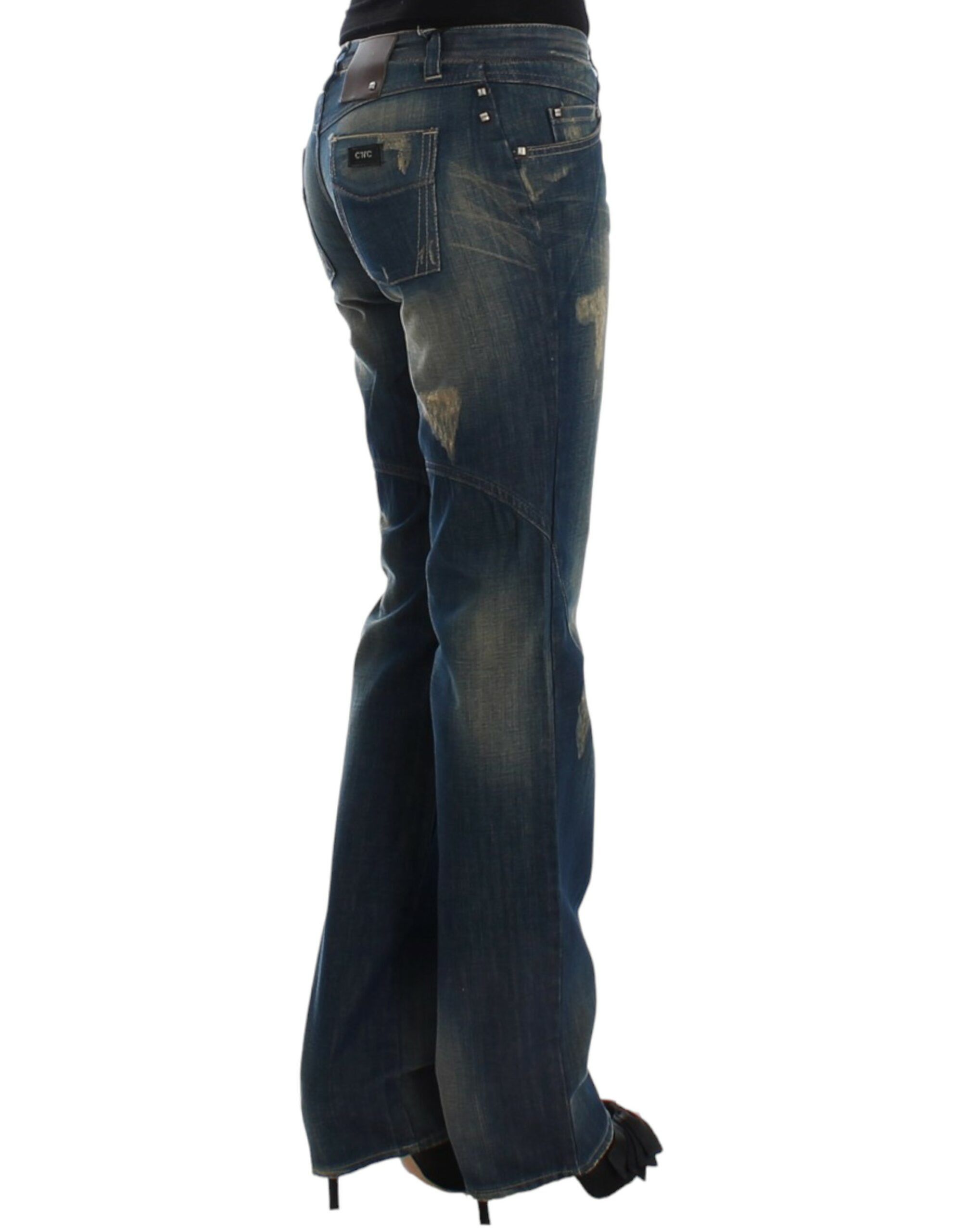 Costume National Chic Straight Leg Blue Denim Women's Jeans Size 28" / US 6 / IT 42 - 4 Thumbnail