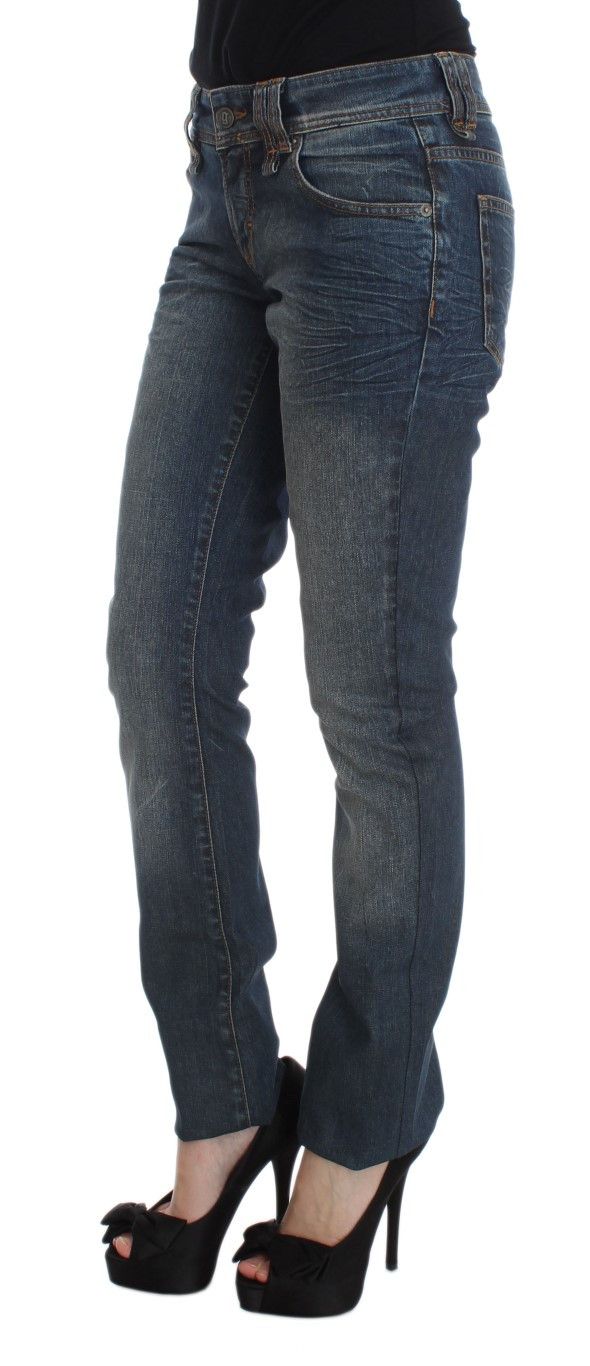 John Galliano Chic Slim Fit Blue Women's Jeans Size 25" / US 0 / IT 36 - 2 Thumbnail