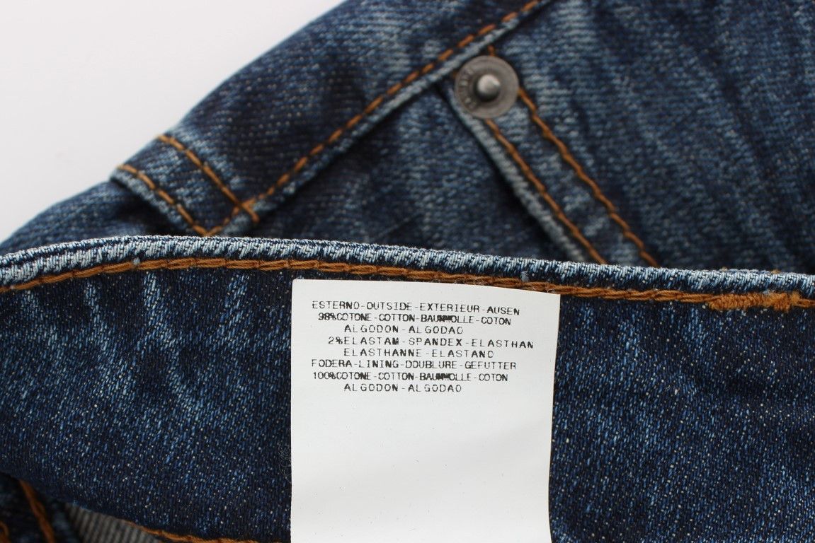 John Galliano Chic Slim Fit Blue Women's Jeans Size 25" / US 0 / IT 36 - 6 Thumbnail