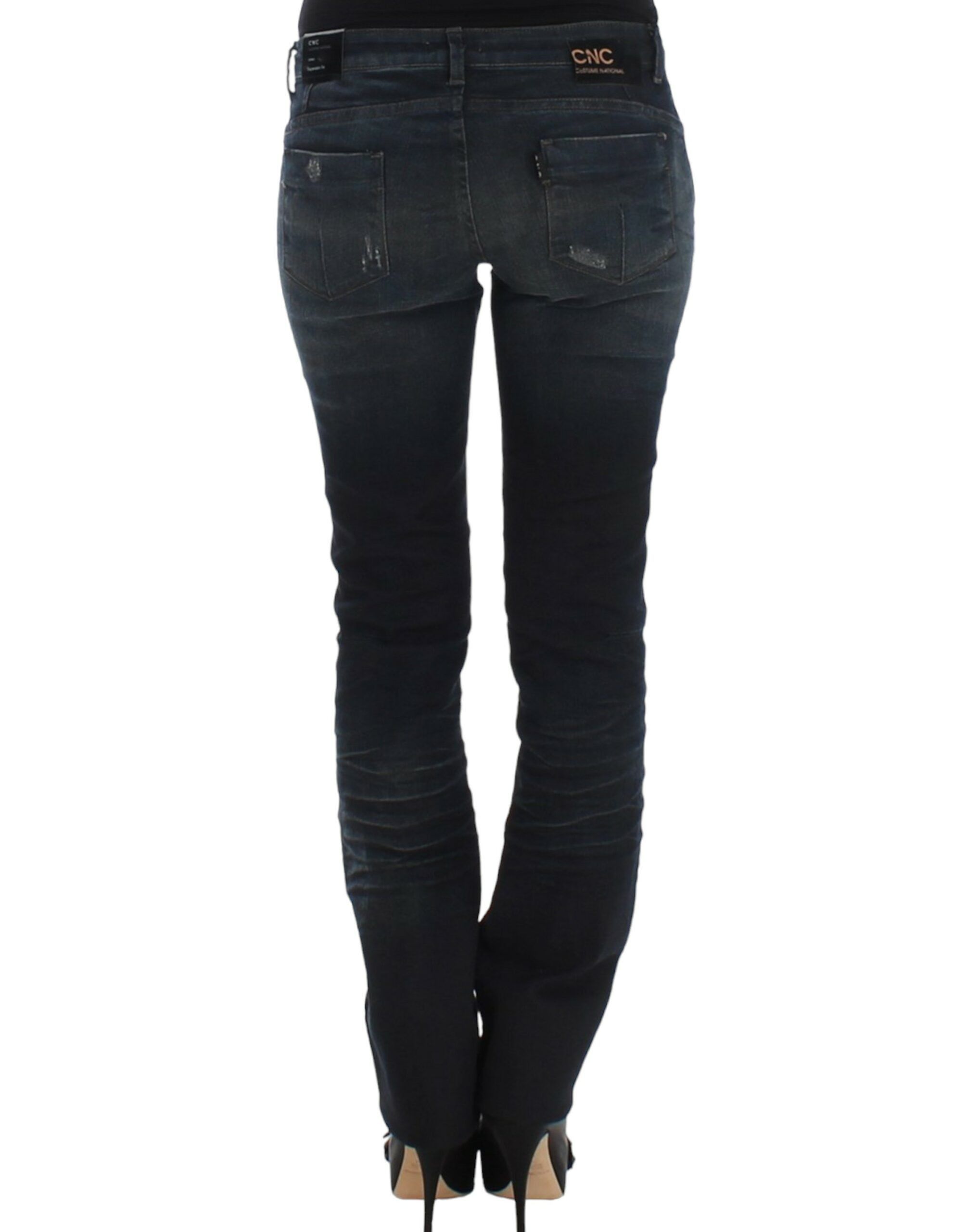 Costume National Chic Superskinny Blue Denim Women's Jeans Size 26" / US 2 / IT 38 - 3 Thumbnail