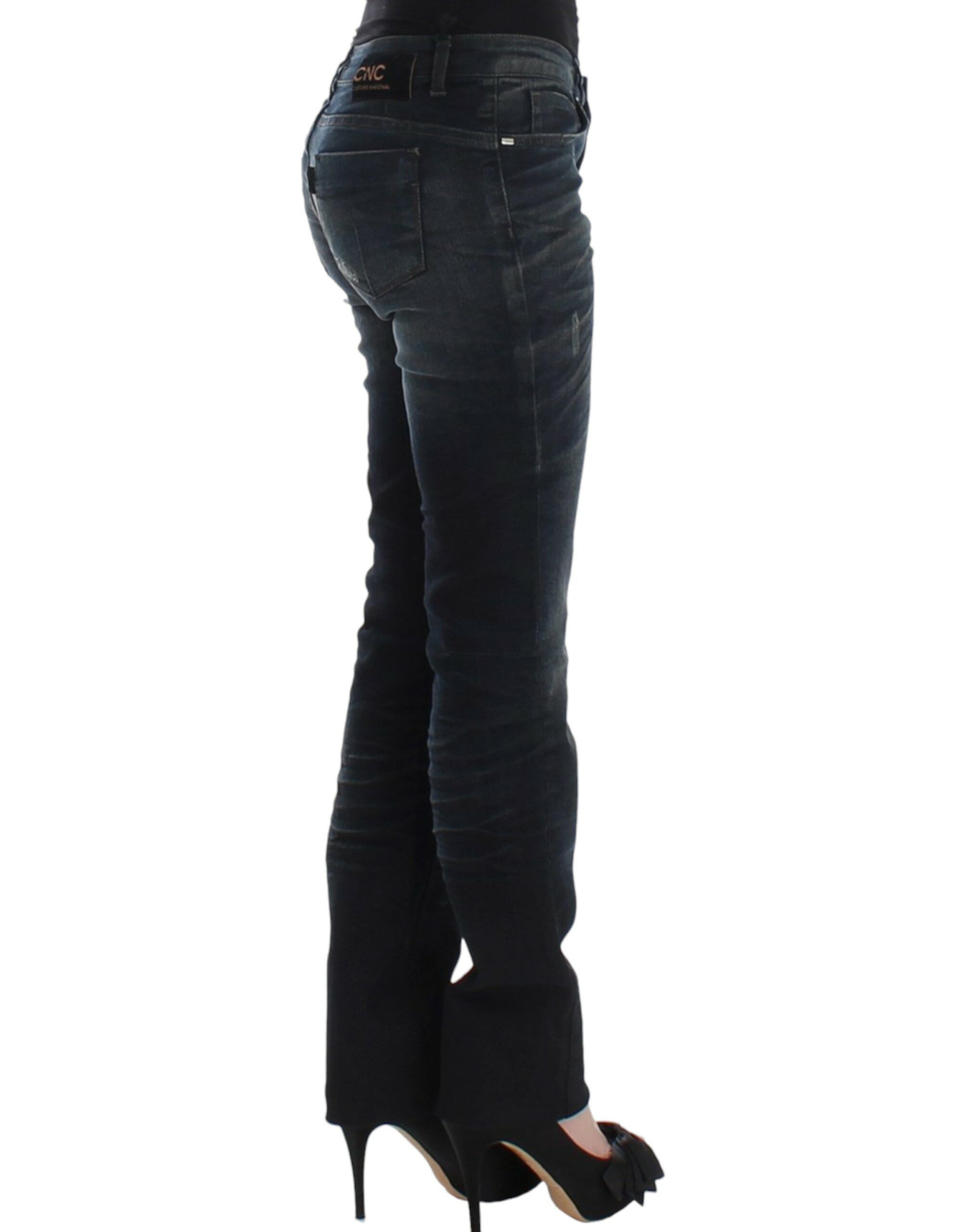 Costume National Chic Superskinny Blue Denim Women's Jeans Size 26" / US 2 / IT 38 - 4 Thumbnail