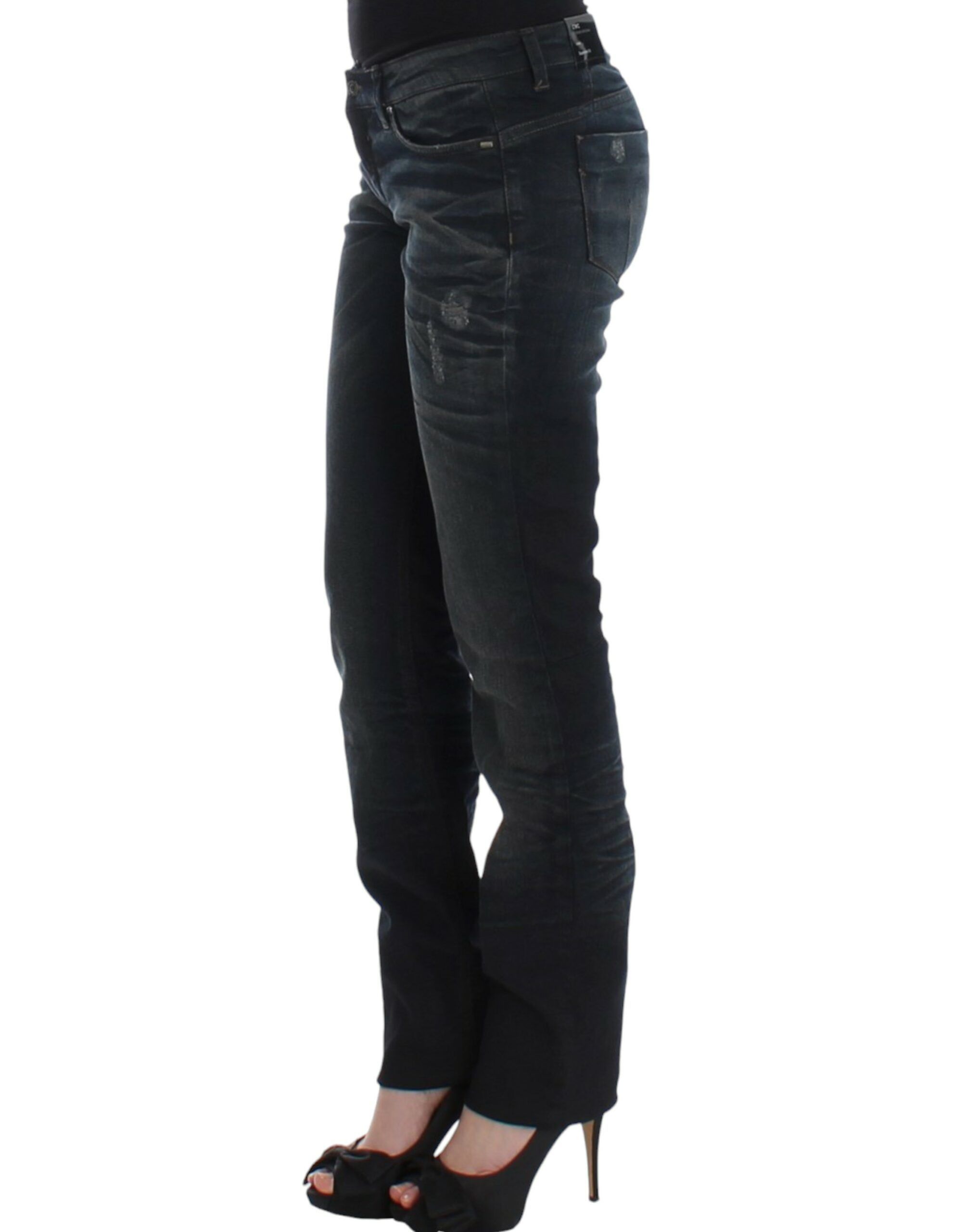 Costume National Chic Superskinny Blue Denim Women's Jeans Size 26" / US 2 / IT 38 - 2 Thumbnail