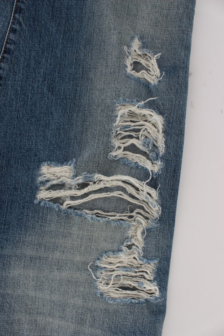 John Galliano Chic Boyfriend Blue Wash Women's Jeans Size 24" / US 00 / IT 34 - 6 Thumbnail