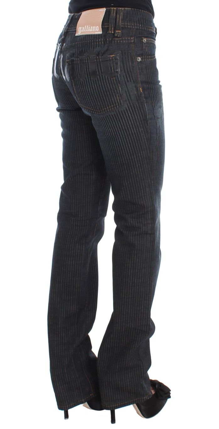 John Galliano Chic Slim Fit Bootcut Designer Women's Jeans Size 24" / US 00 / IT 34 - 4 Thumbnail