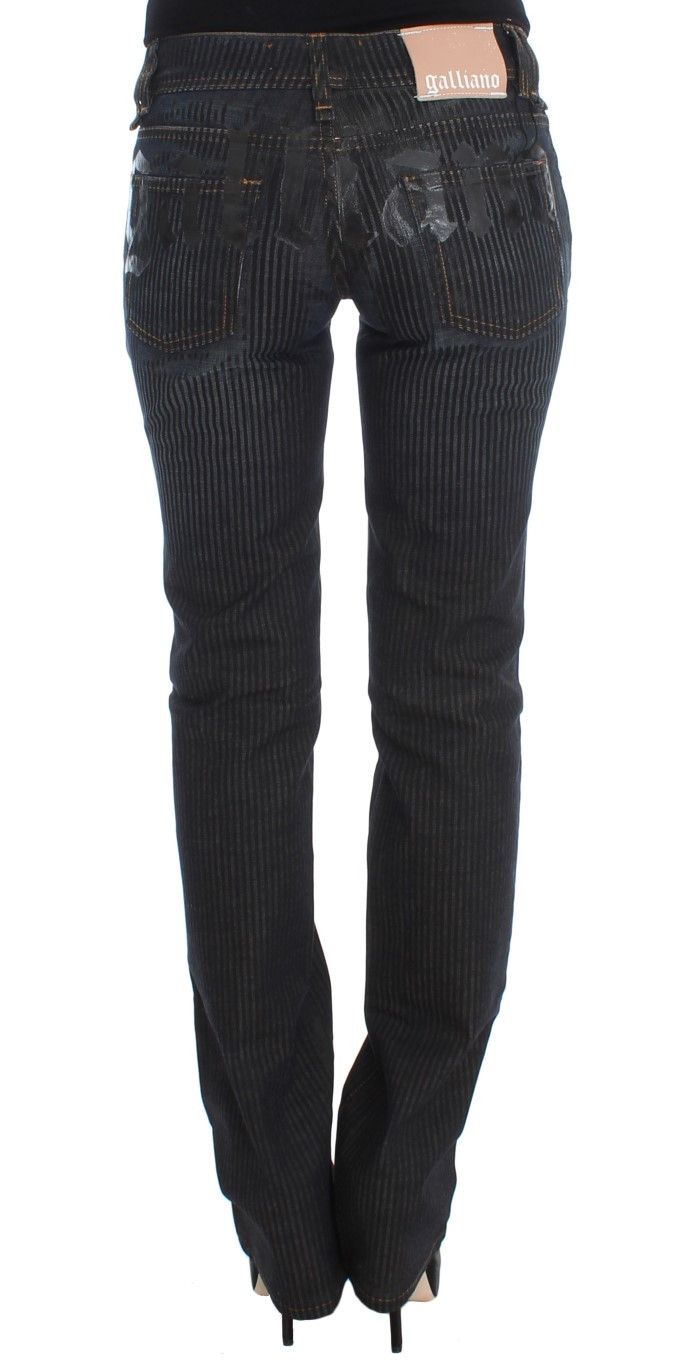 John Galliano Chic Slim Fit Bootcut Designer Women's Jeans Size 24" / US 00 / IT 34 - 3 Thumbnail