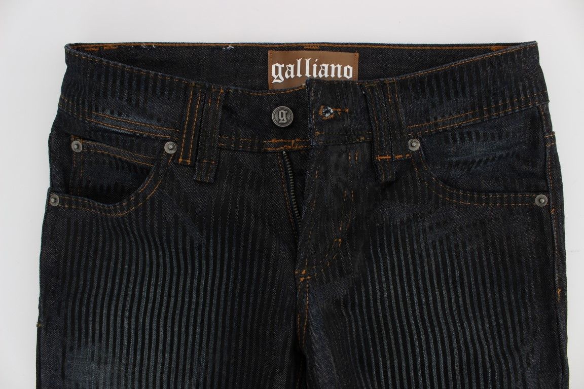 John Galliano Chic Slim Fit Bootcut Designer Women's Jeans Size 24" / US 00 / IT 34 - 5 Thumbnail