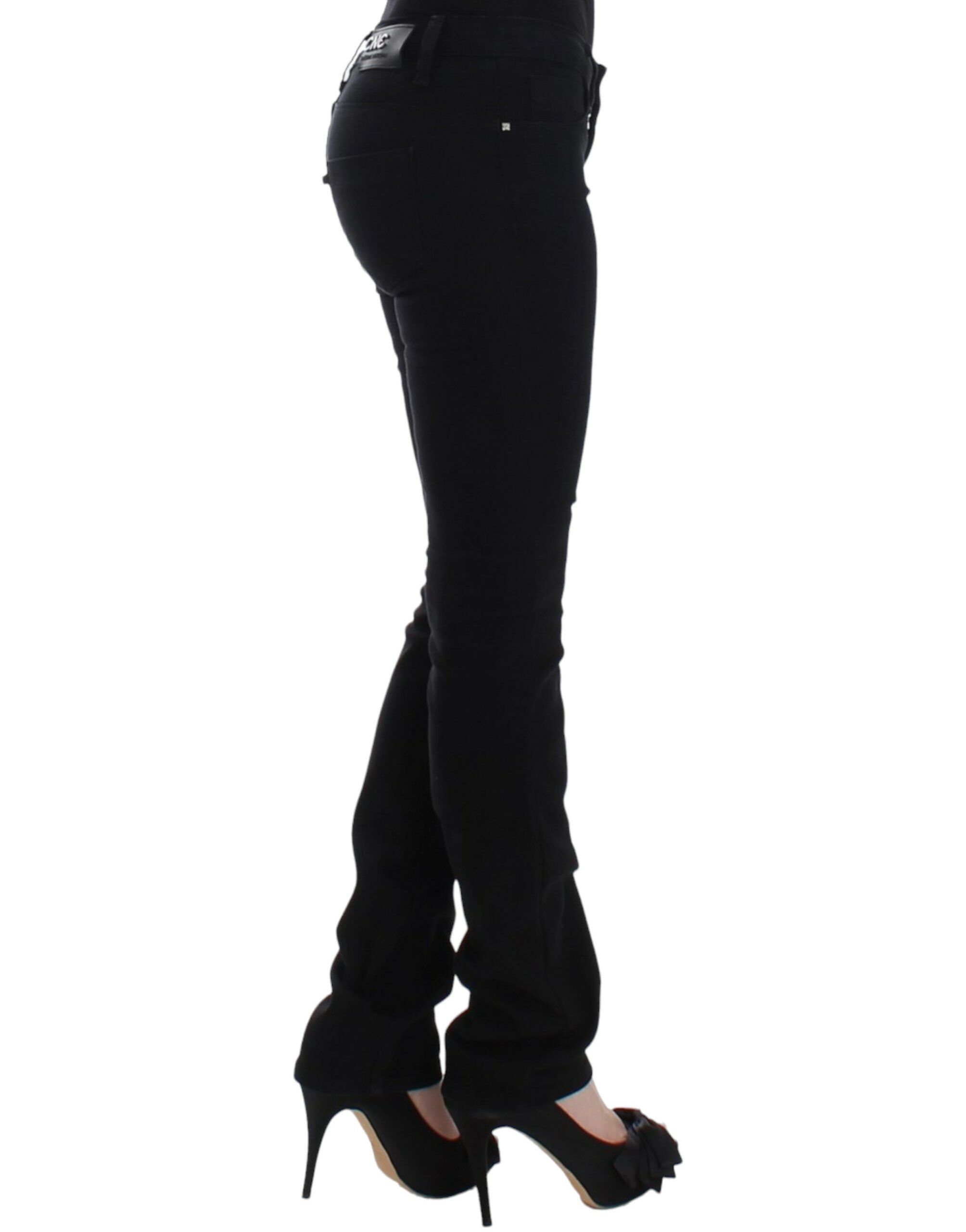 Costume National Elegant Black Straight Leg Women's Jeans Size 26" / US 2 / IT 38 - 4 Thumbnail