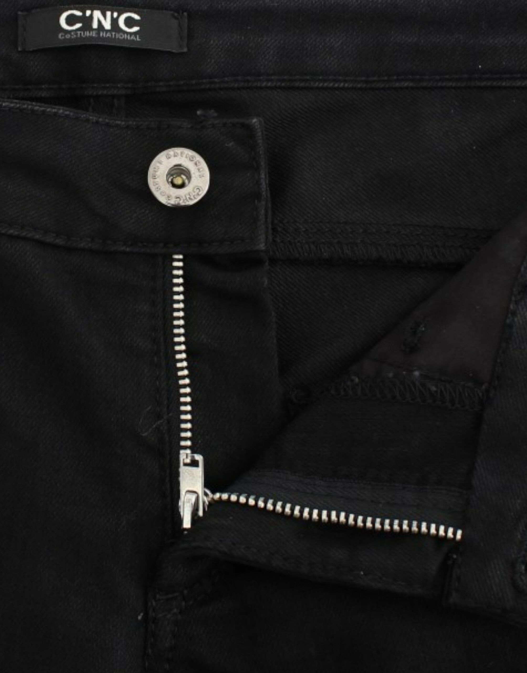 Costume National Elegant Black Straight Leg Women's Jeans Size 26" / US 2 / IT 38 - 5 Thumbnail