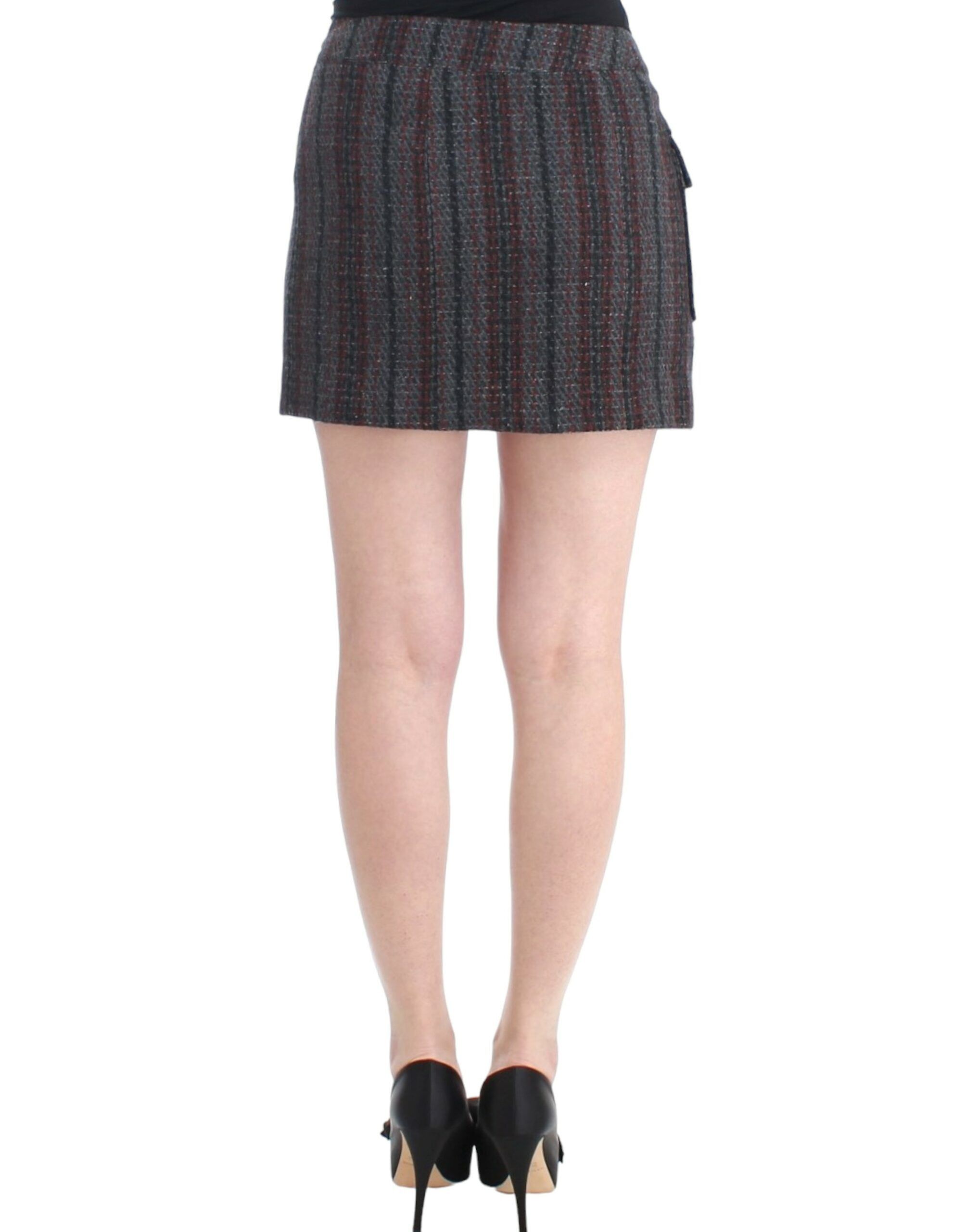 Costume National Chic Wool Blend Mini Skirt in Women's Gray Size 27" / US 4 / IT 40 - 3 Thumbnail