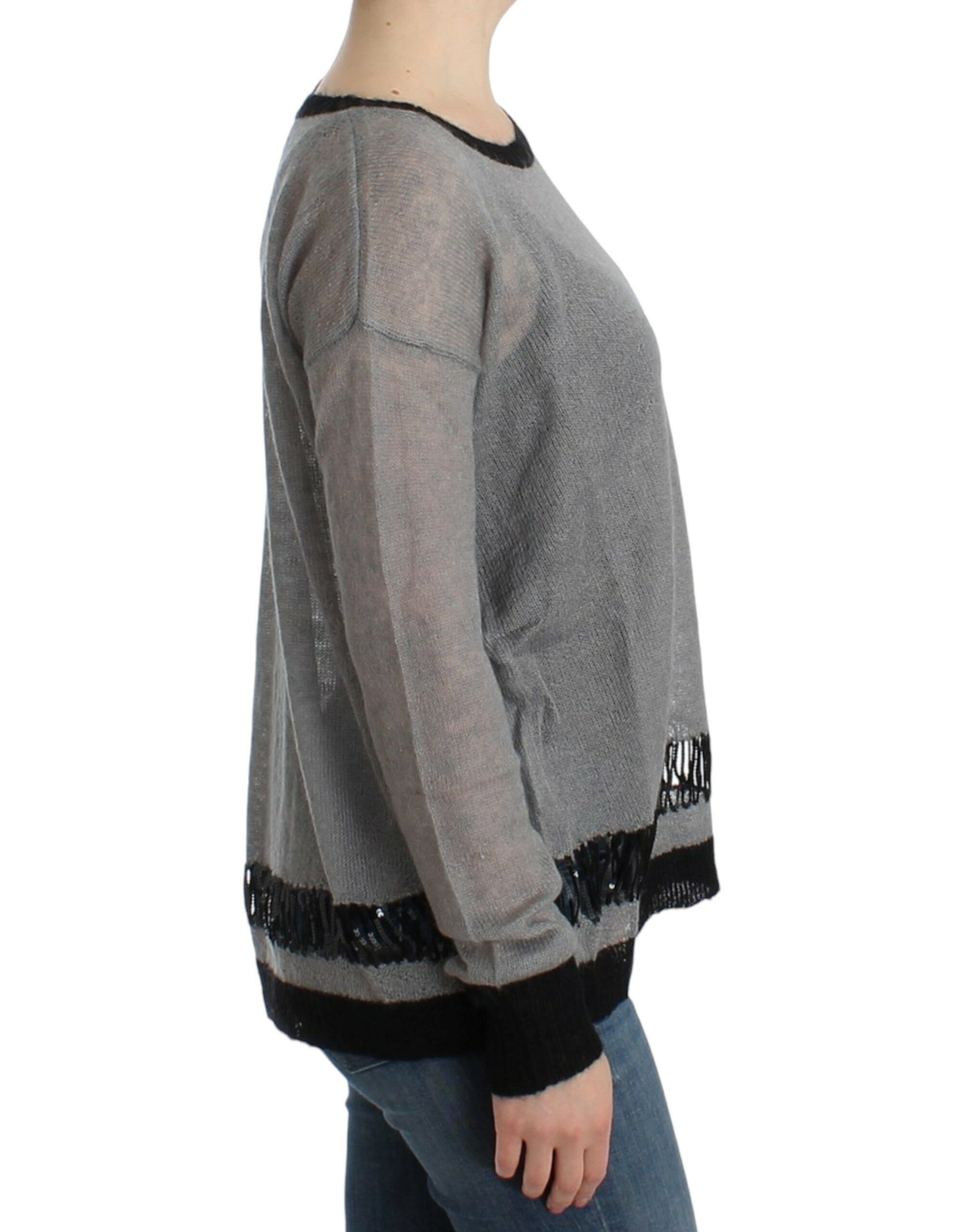 Costume National Chic Asymmetric Embellished Knit Women's Sweater Size S / US 4 / IT 40 - 4 Thumbnail