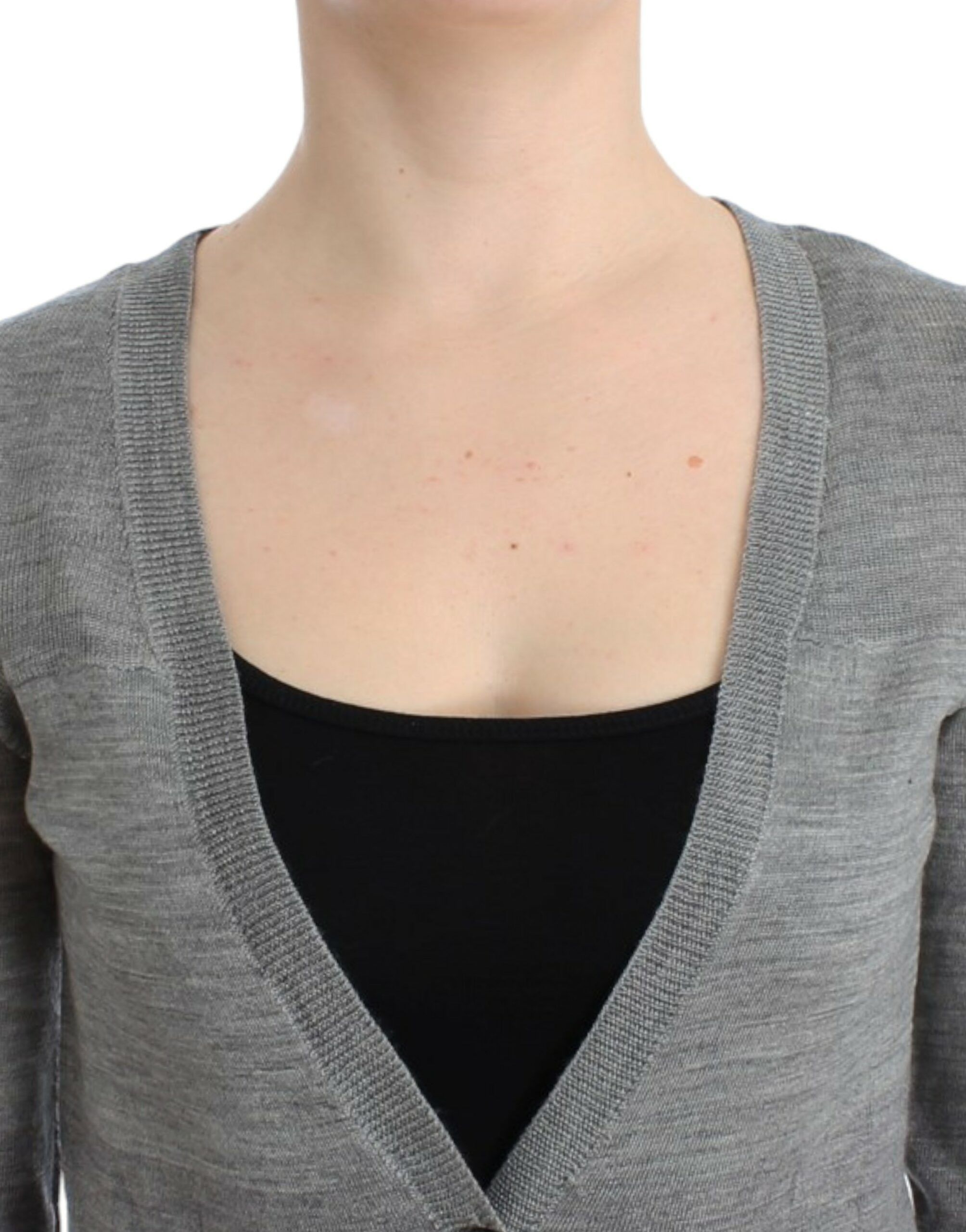 Costume National Chic Gray Lightweight Women's Cardigan Size XXS / US 00 / IT 34 - 6 Thumbnail