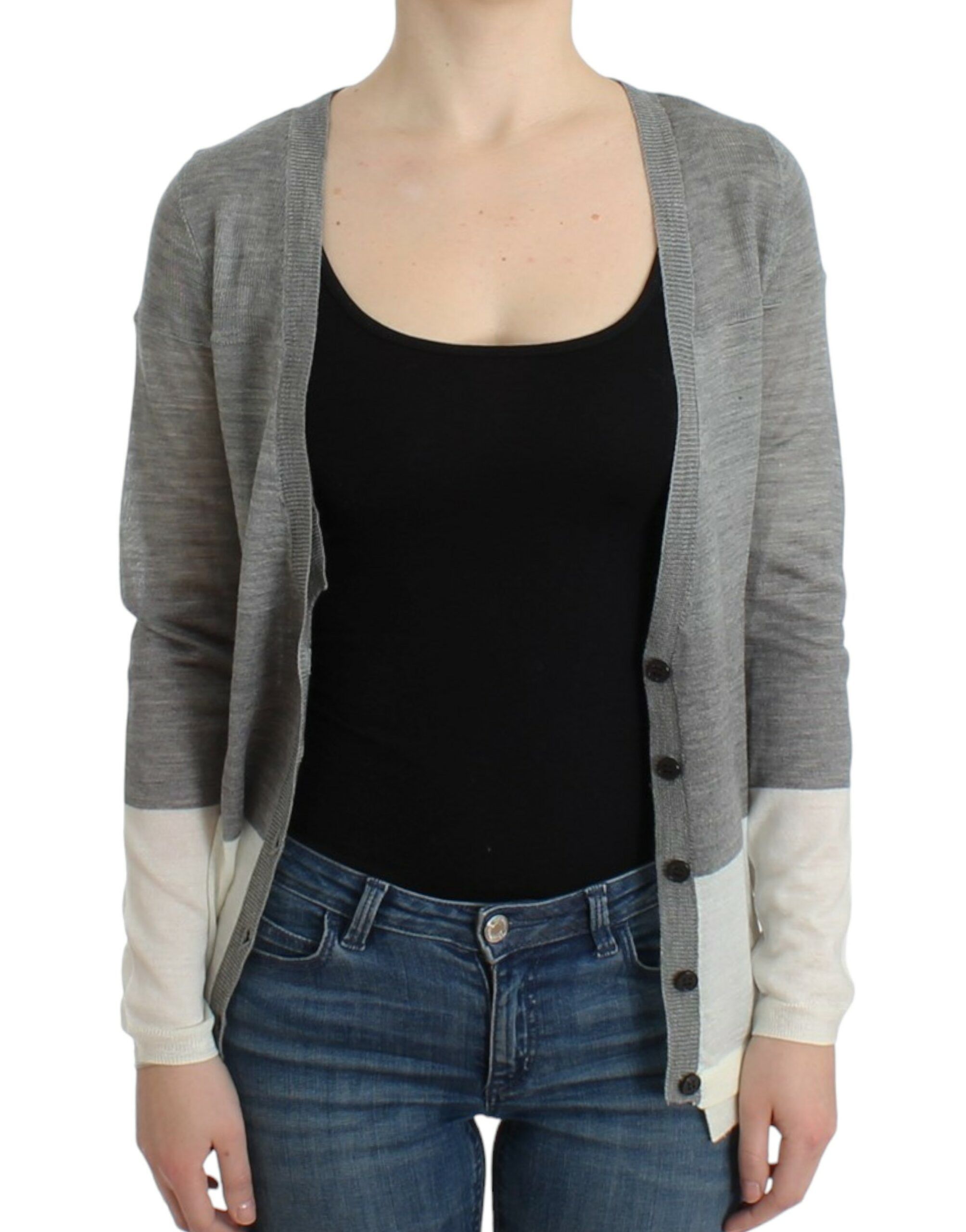 Costume National Chic Gray Lightweight Women's Cardigan Size XXS / US 00 / IT 34 - 5 Thumbnail