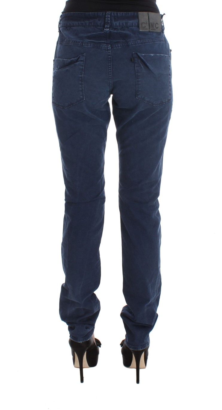 Costume National Chic Regular Fit Blue Denim Women's Jeans Size 35" - 3 Thumbnail