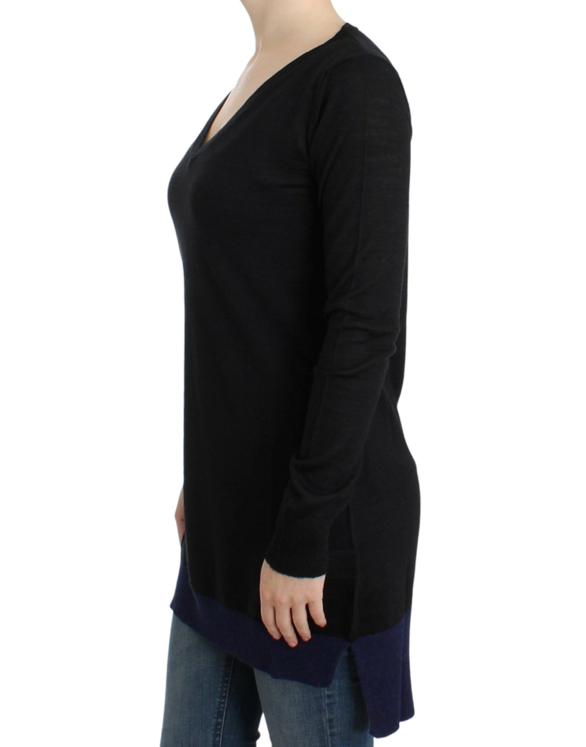 Costume National Elegant V-Neck Lightweight Women's Sweater Size M / US 6-8 / IT 42-44 - 2 Thumbnail