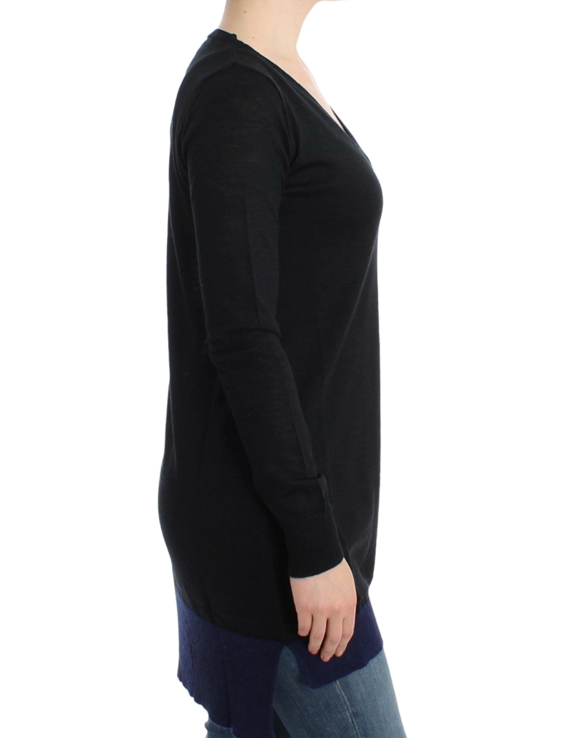 Costume National Elegant V-Neck Lightweight Women's Sweater Size M / US 6-8 / IT 42-44 - 4 Thumbnail