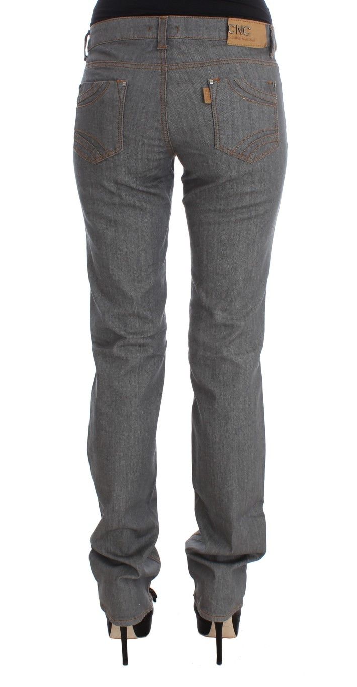 Costume National Elegant Gray Regular Fit Women's Jeans Size 26" / US 2 / IT 38 - 3 Thumbnail