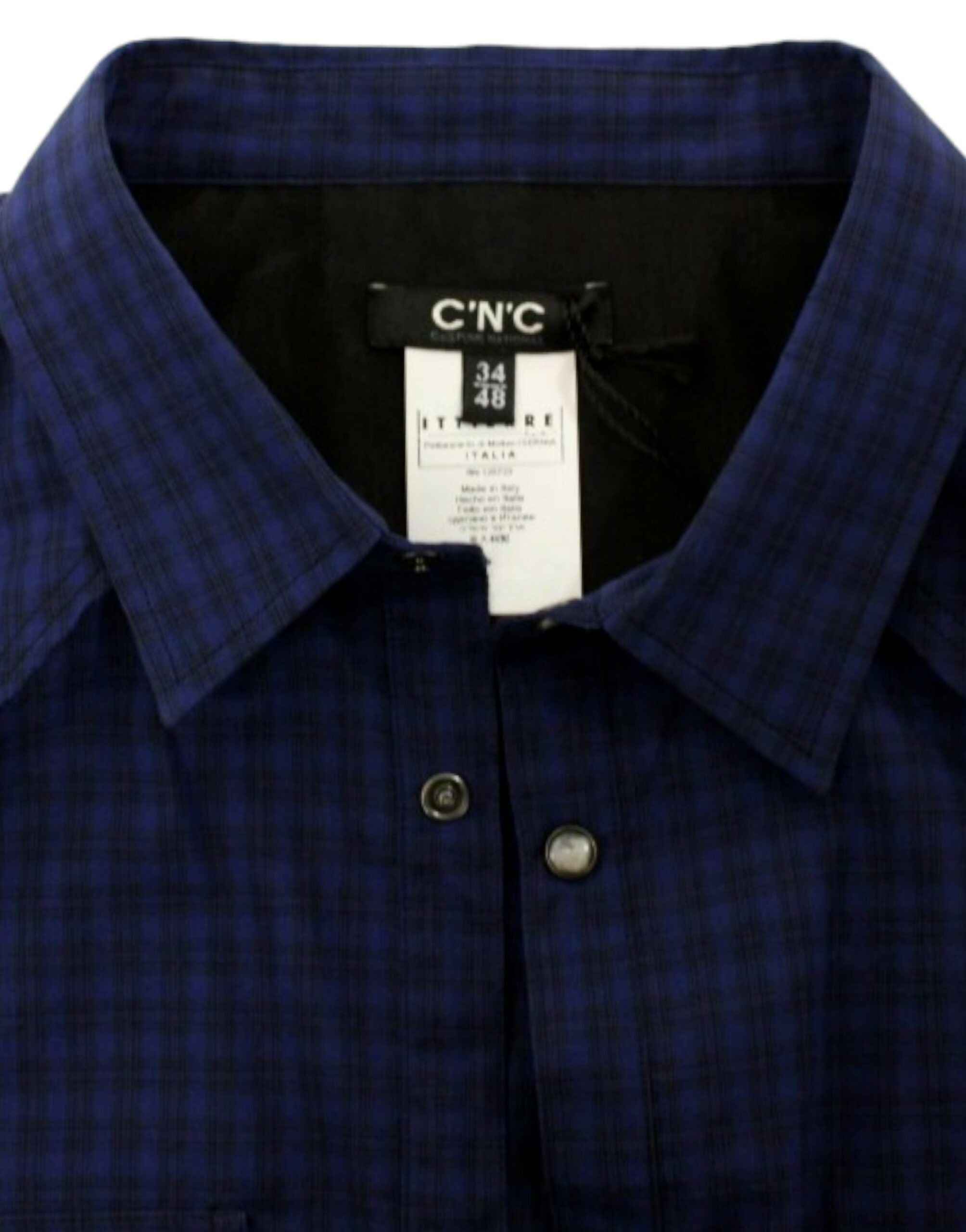 Costume National Chic Blue Checkered Casual Cotton Men's Shirt Size US M / EU 48-50 / 2 - 6 Thumbnail