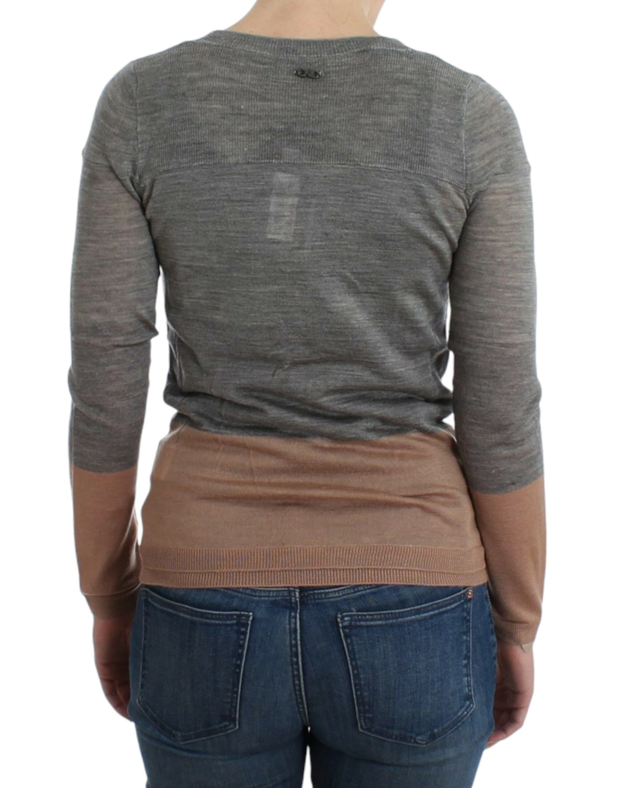 Costume National Elegant Gray Acrylic & Wool Women's Cardigan Size XS / US 0-2 / IT 36-38 - 3 Thumbnail