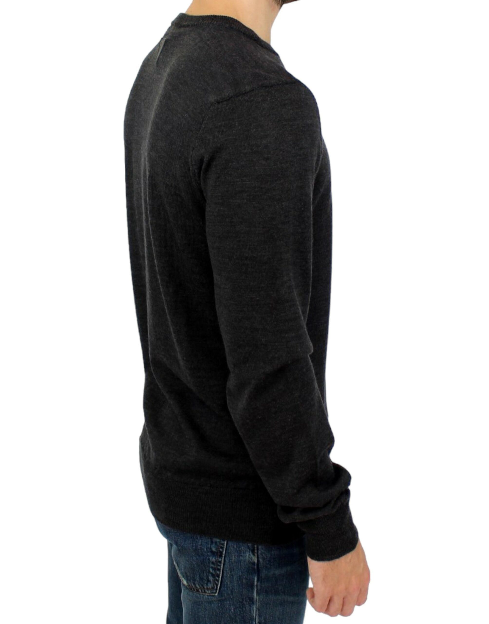 Costume National Elegant Gray Crewneck Sweater Men's Pullover Size US M / EU 48-50 / 2 - 4 Thumbnail