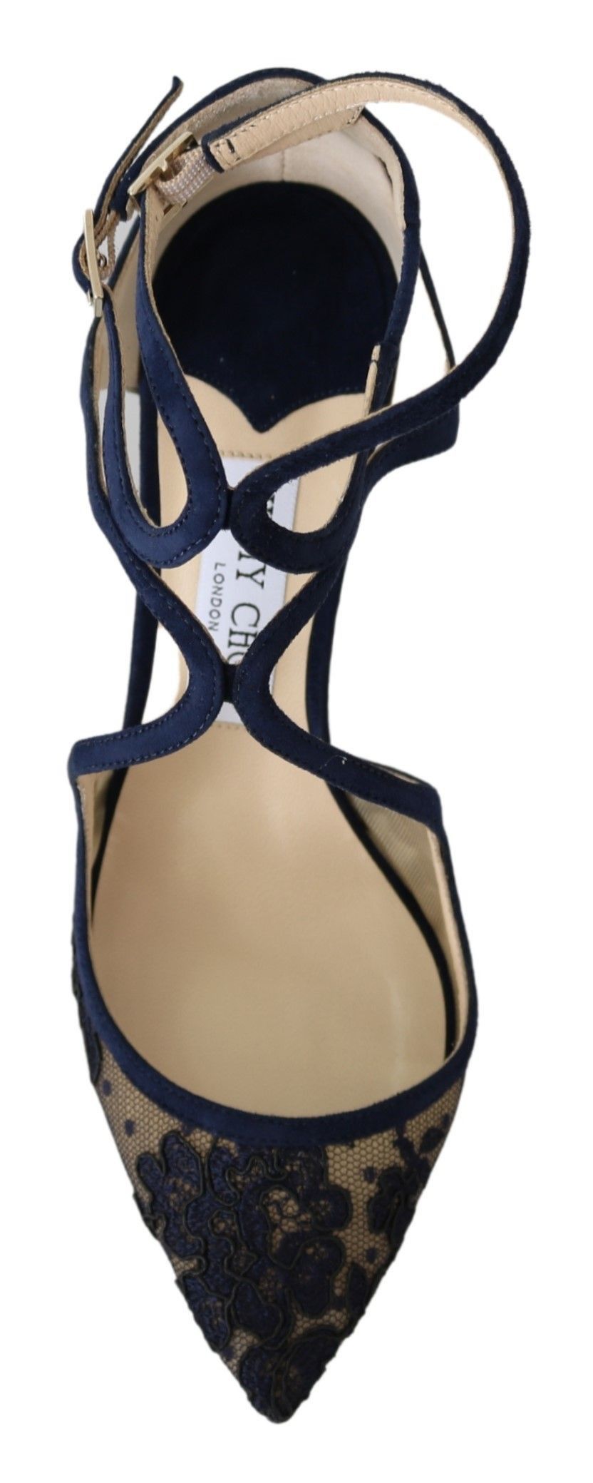Jimmy Choo Navy Lancer Leather Pumps Elegance Women's Unleashed Size US 6.5 / IT 36.5 - 4 Thumbnail