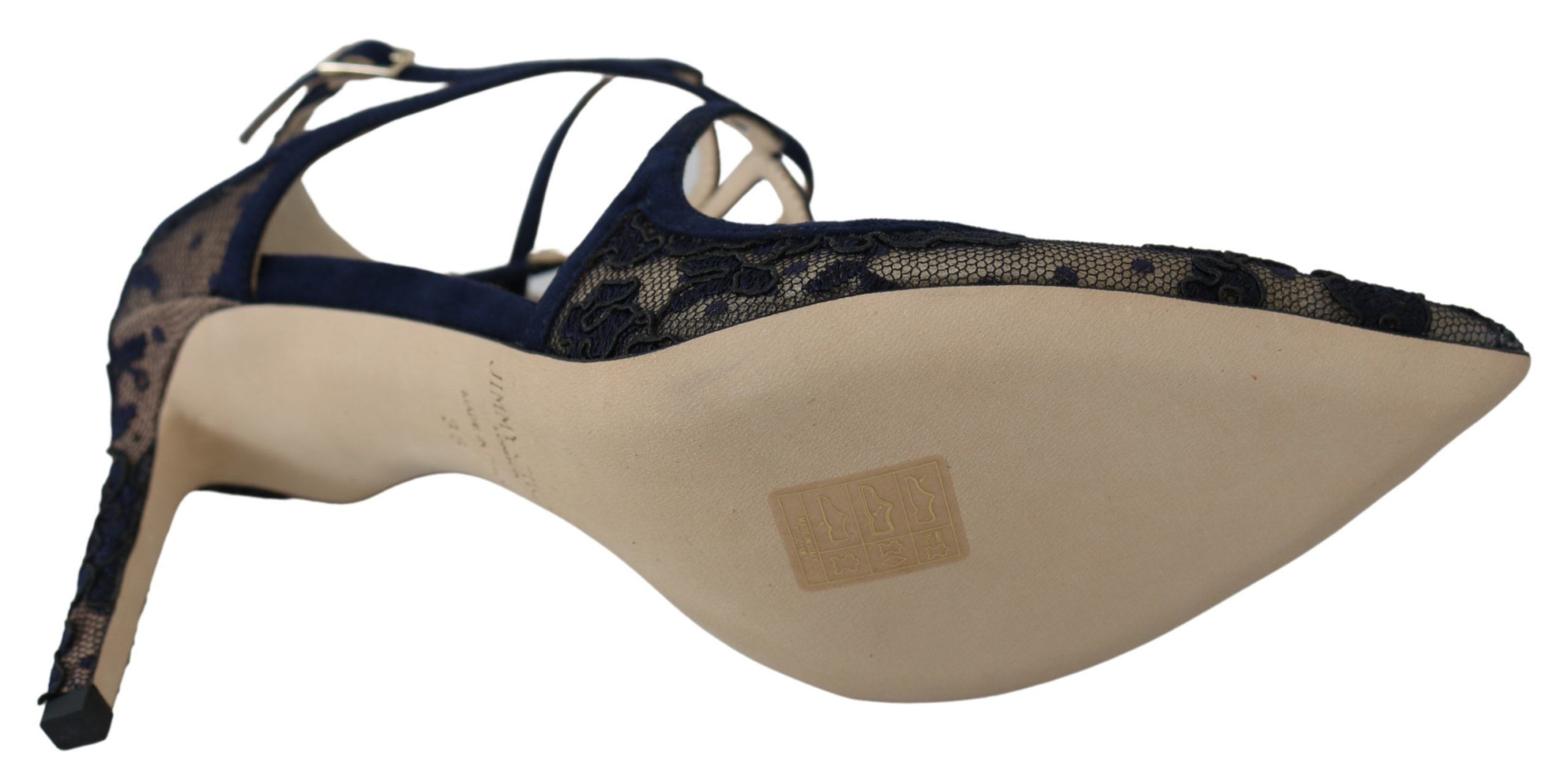 Jimmy Choo Navy Lancer Leather Pumps Elegance Women's Unleashed Size US 6.5 / IT 36.5 - 6 Thumbnail